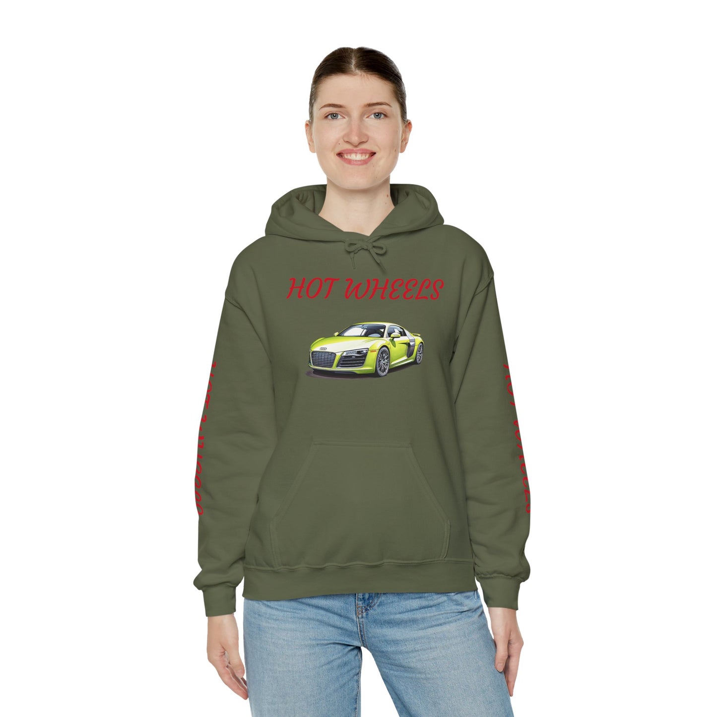 Princess Grace Hot Wheels Unisex Hooded Sweatshirt Cool Car Design for Auto Enthusiasts