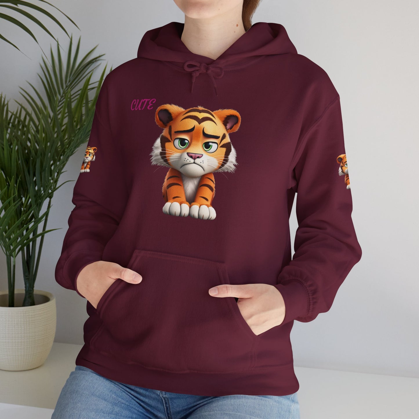 Princess Grace Cute Tiger Graphic Unisex Hoodie
