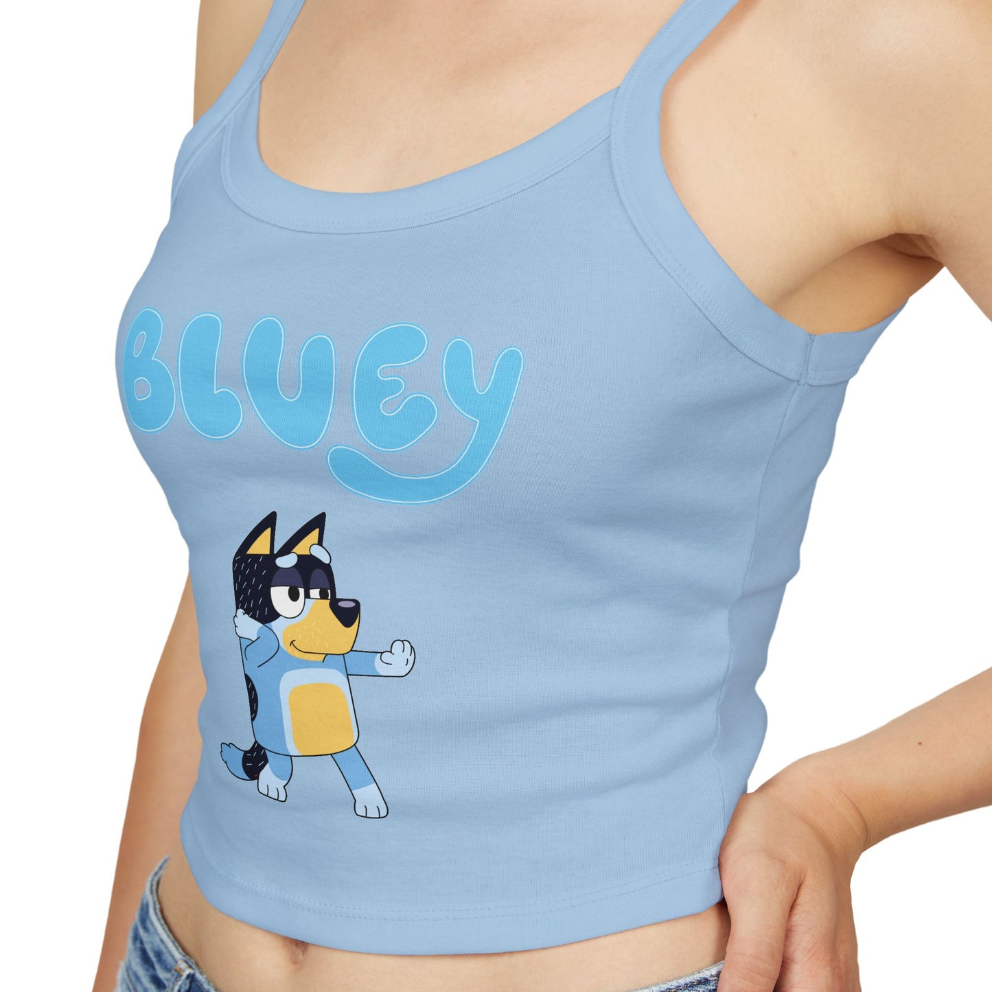 Princess Grace Bluey Graphic Women's Spaghetti Strap Tank Top Fun & Comfortable Summer Wear