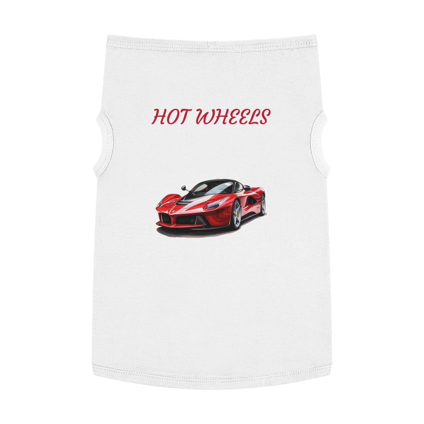 Princess Grace Cool Hot Wheels Pet Tank Top for Car Lovers Stylish Dog Apparel