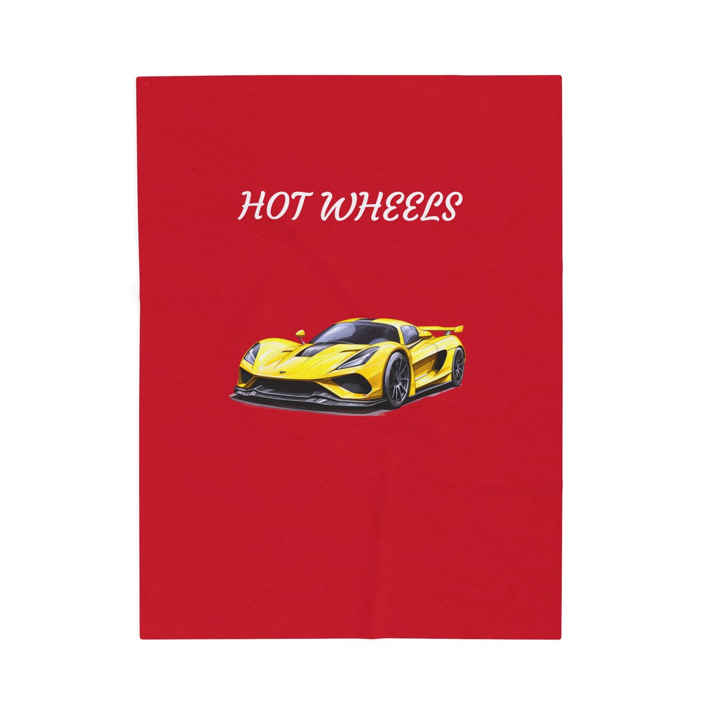 Princess Grace Hot Wheels Velveteen Plush Blanket Cozy Car Themed Throw for Kids