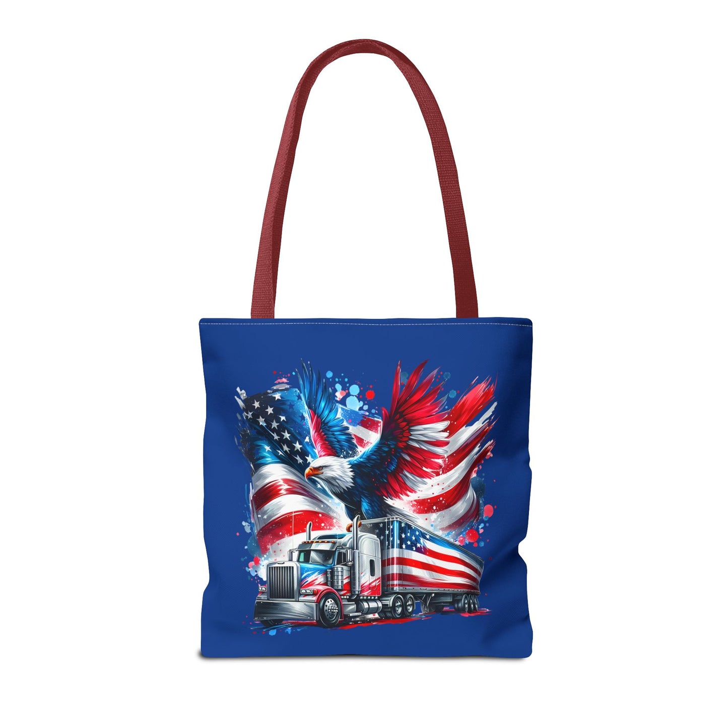 Princess Grace Patriotic Eagle Truck Tote Bag American Flag Design