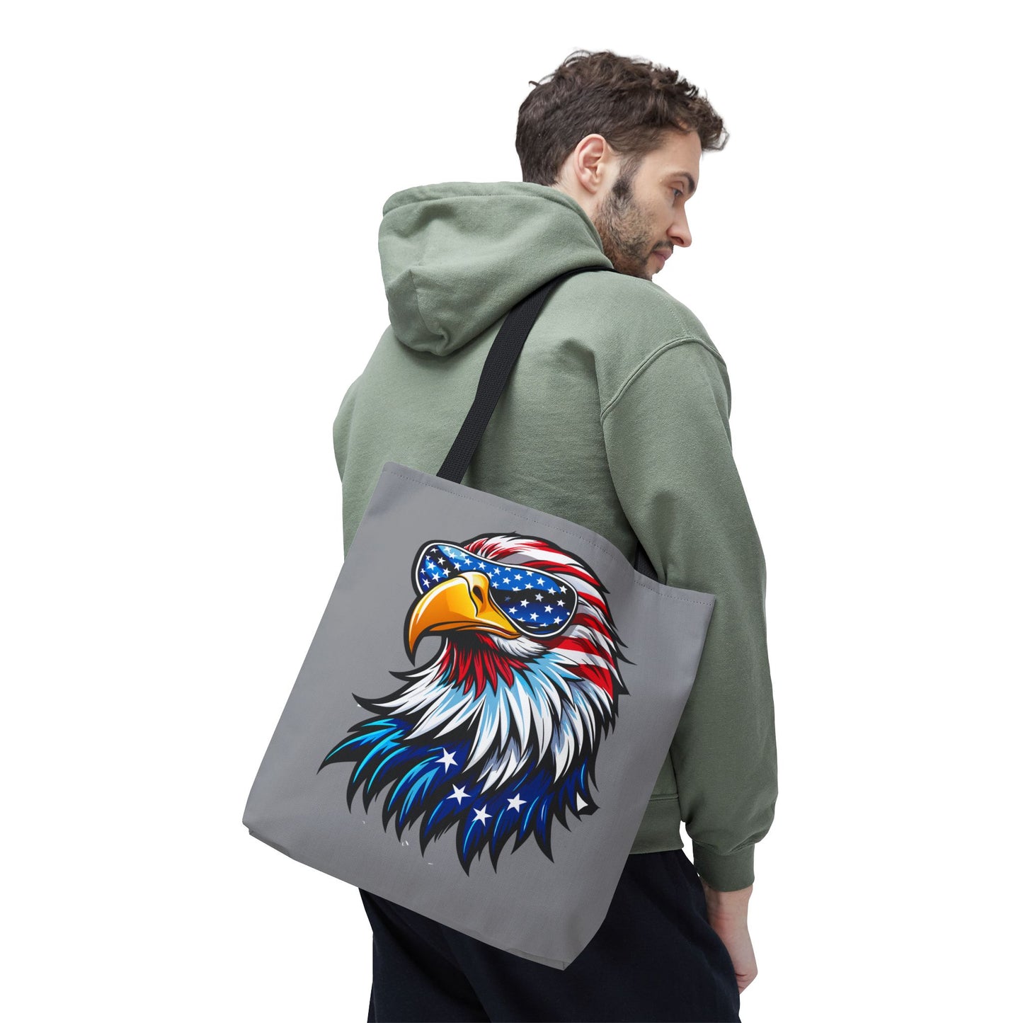 Princess Grace Patriotic Eagle Tote Bag Stylish American Flag Design for Celebrations