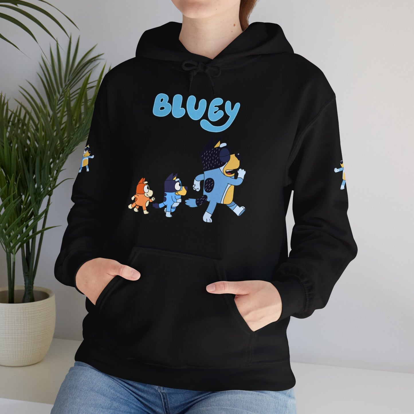 Princess Grace Bluey Unisex Hoodie Cozy Cartoon Sweatshirt for Kids & Adults