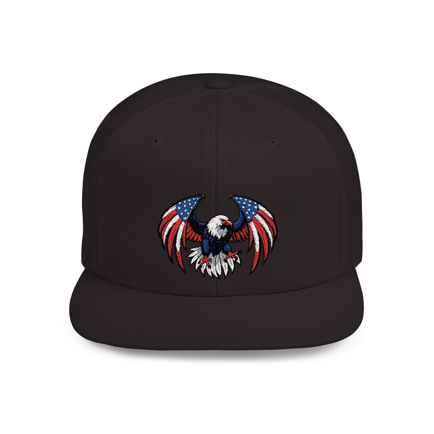 Princess Grace Patriotic Eagle Flat Bill Snapback Hat