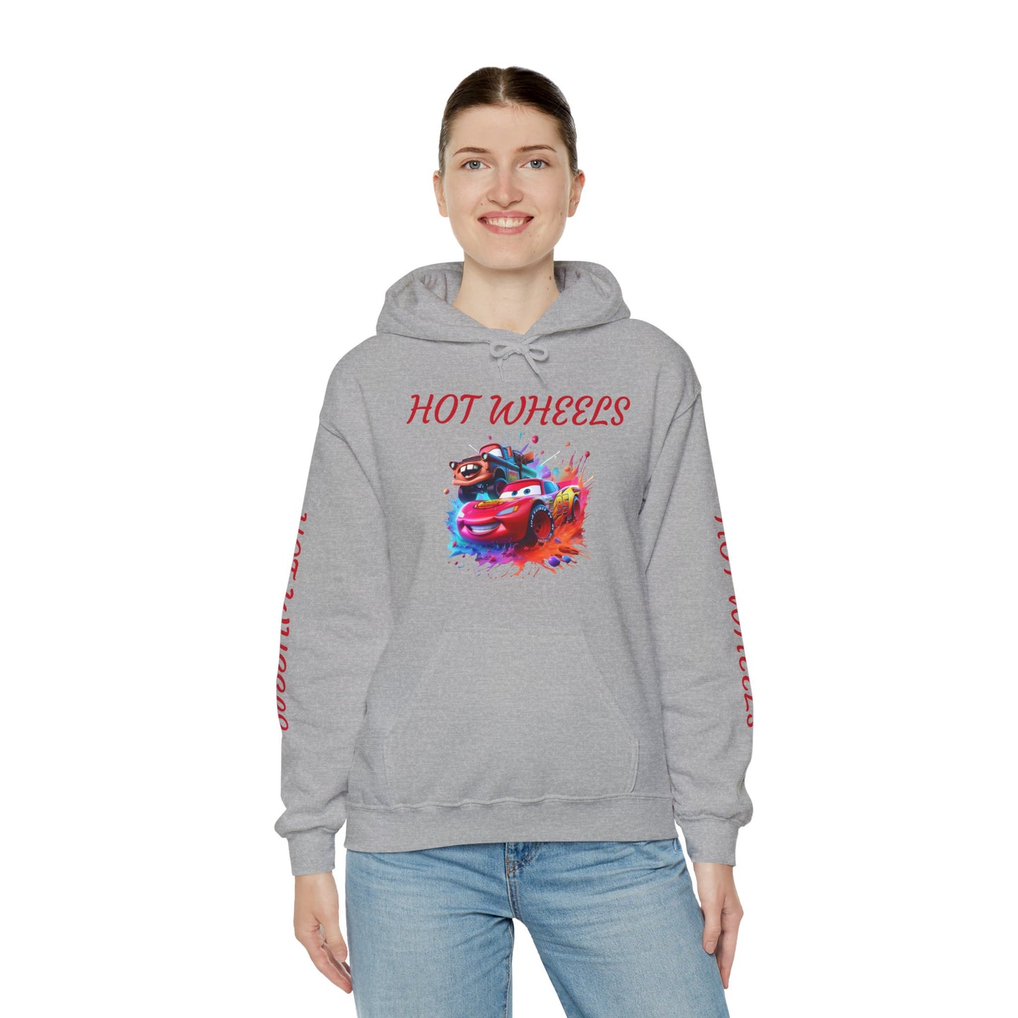 Princess Grace Hot Wheels Unisex Hoodie Retro Racing Design for Kids and Car Enthusiasts