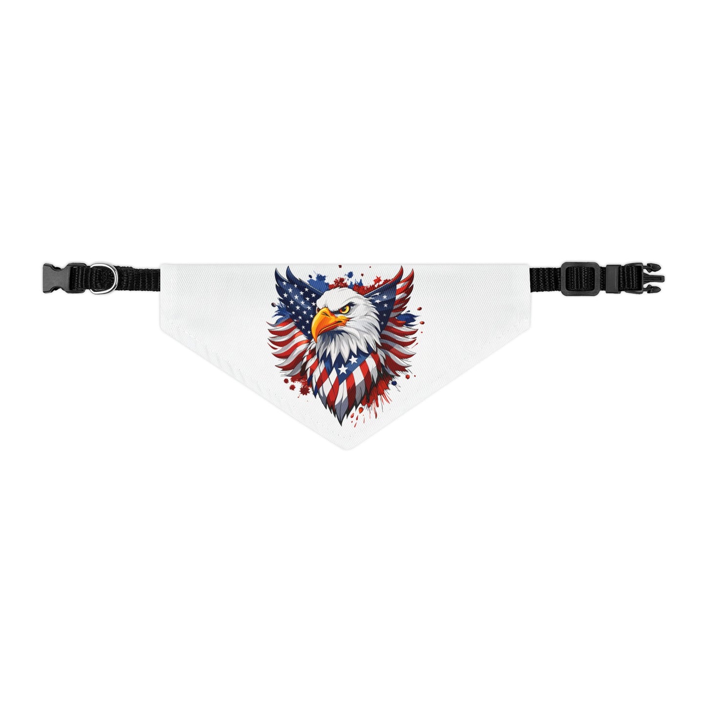 Princess Grace Patriotic Eagle Pet Bandana Collar Independence Day Dog Accessory