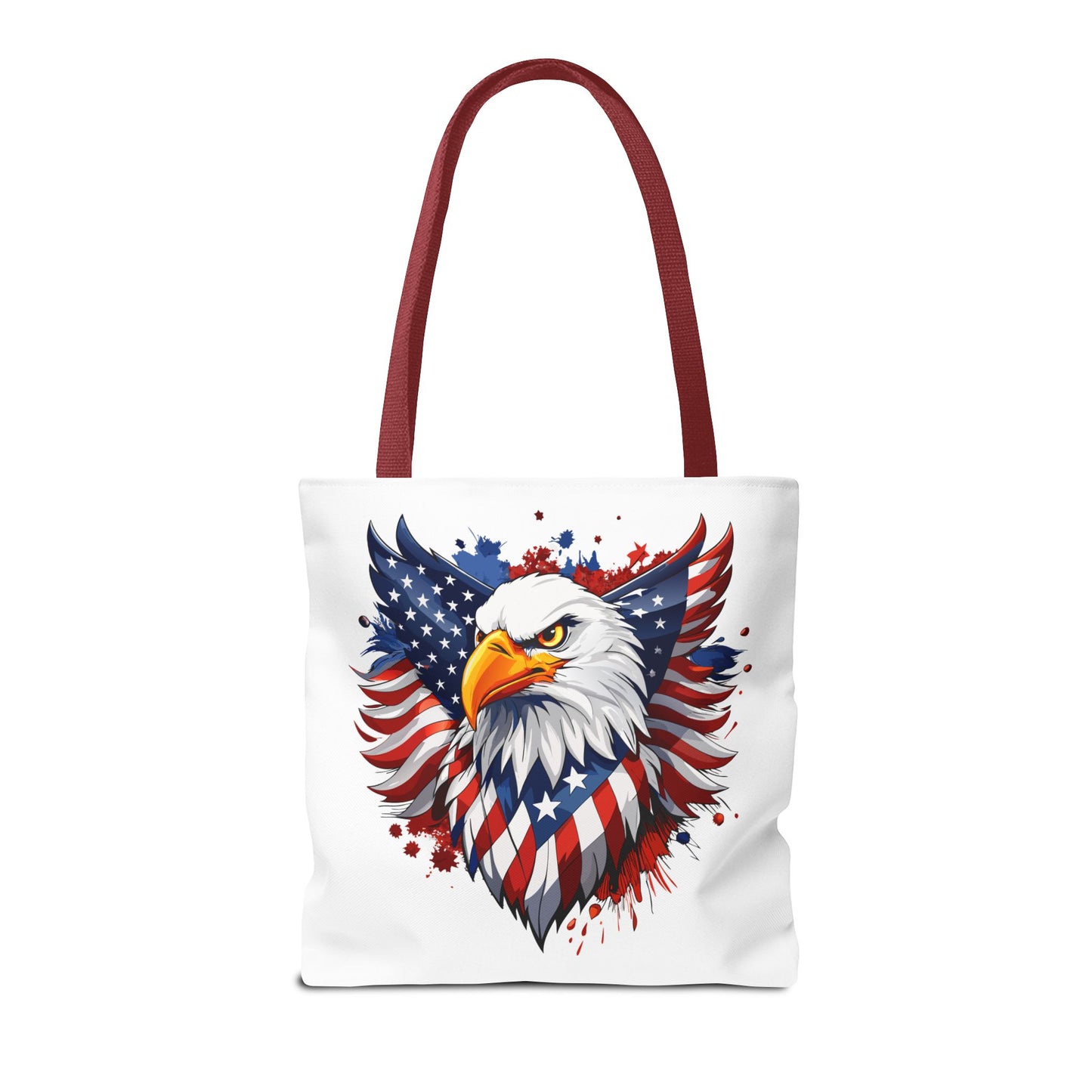 Princess Grace Patriotic Eagle Tote Bag Red White and Blue Design for Independence Day