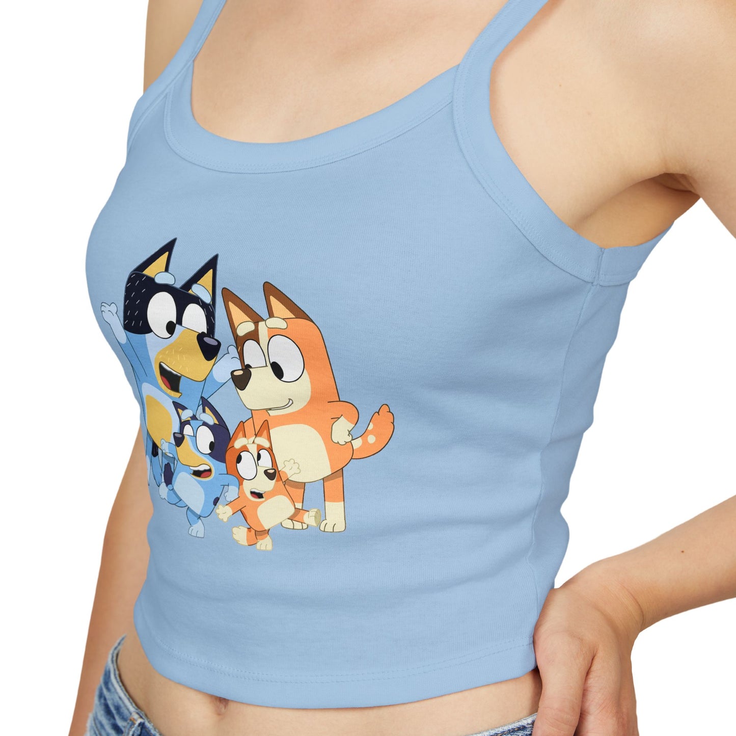 Princess Grace Bluey Cute Cartoon Women's Spaghetti Strap Tank Top