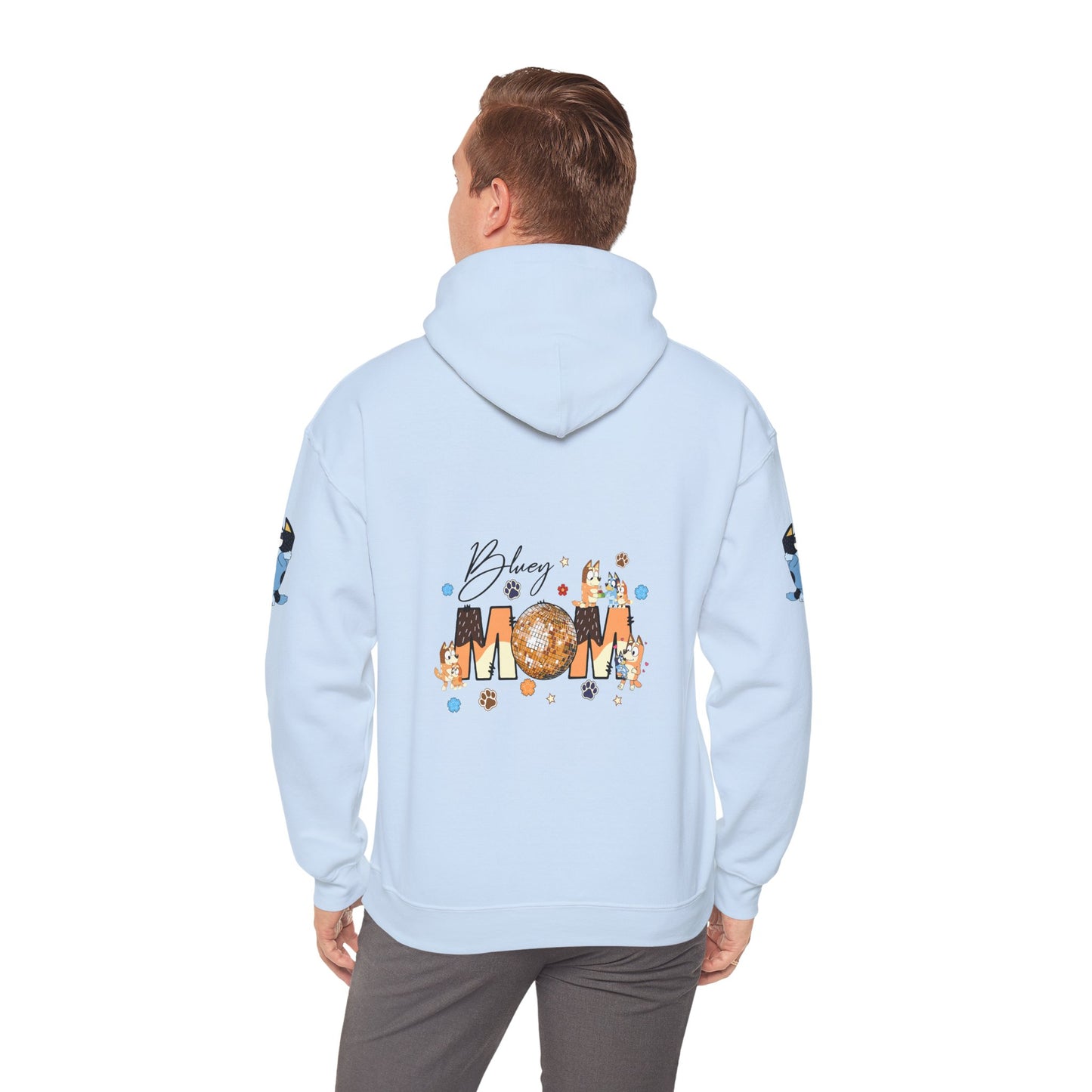 Princess Grace Bluey Blissful Mom Unisex Heavy Blend Hoodie Celebrate Motherhood with Style
