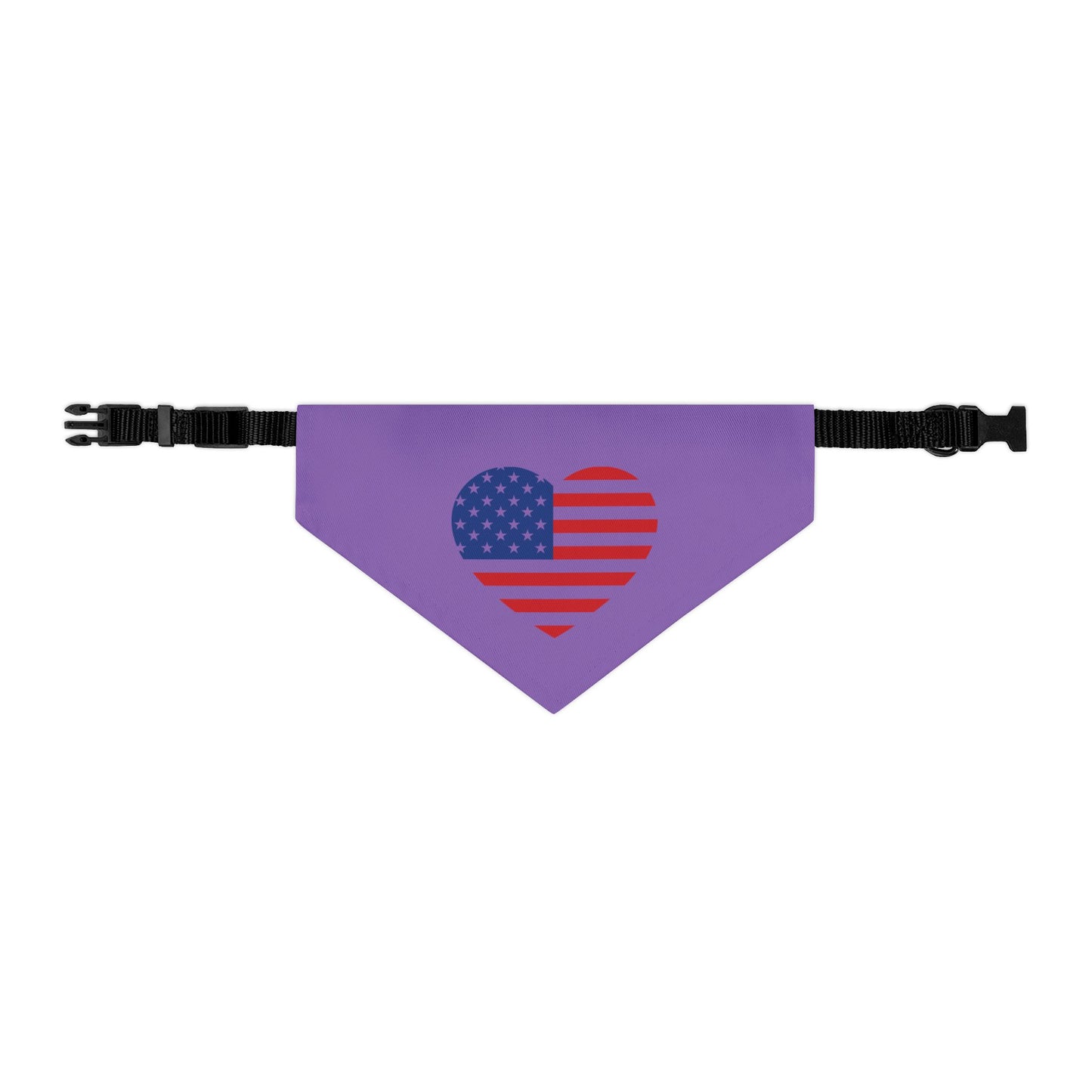 Princess Grace Patriotic Pet Bandana Collar American Heart Design for Dogs