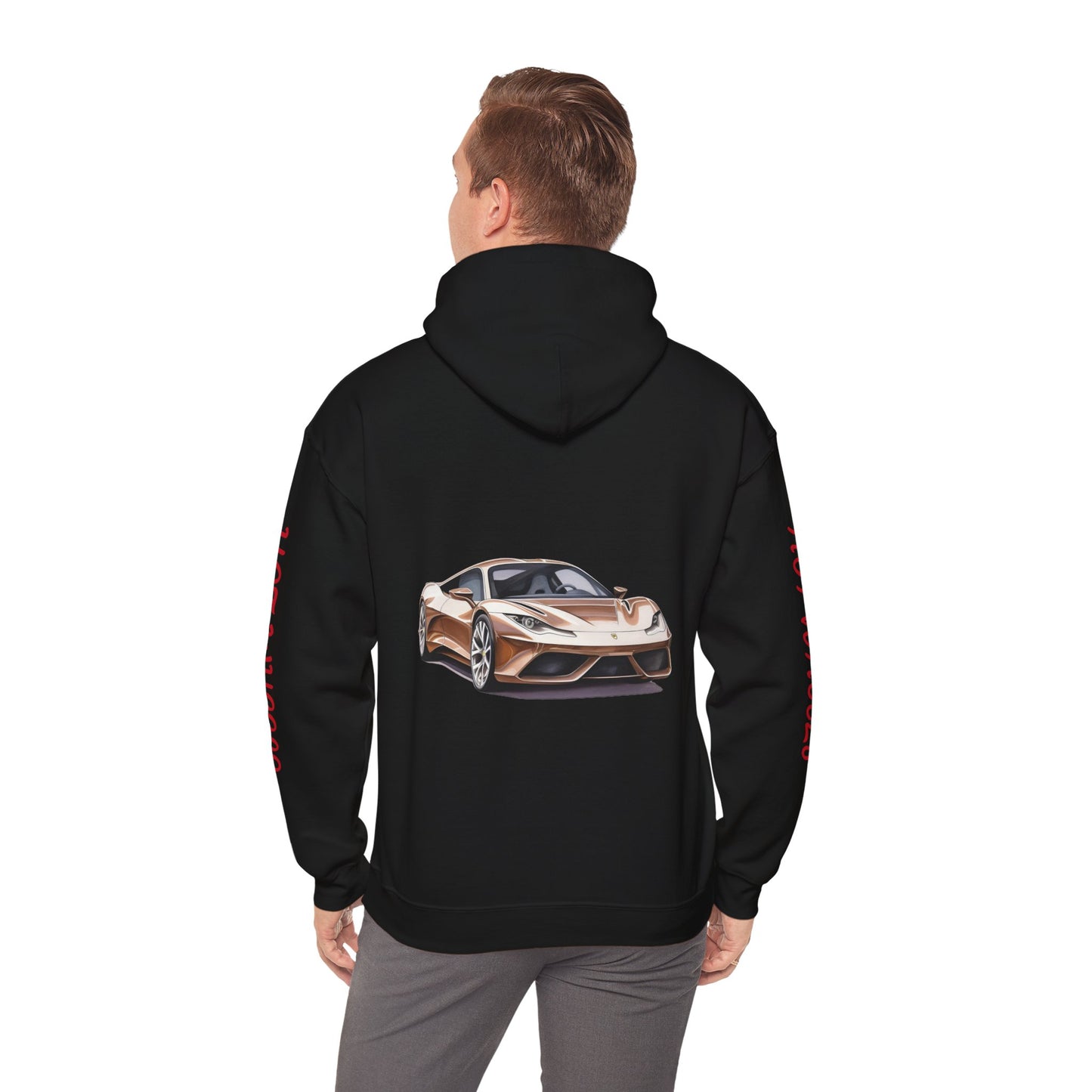 Princess Grace Hot Wheels Unisex Hooded Sweatshirt Stylish Car Graphic Design for Car Enthusiasts