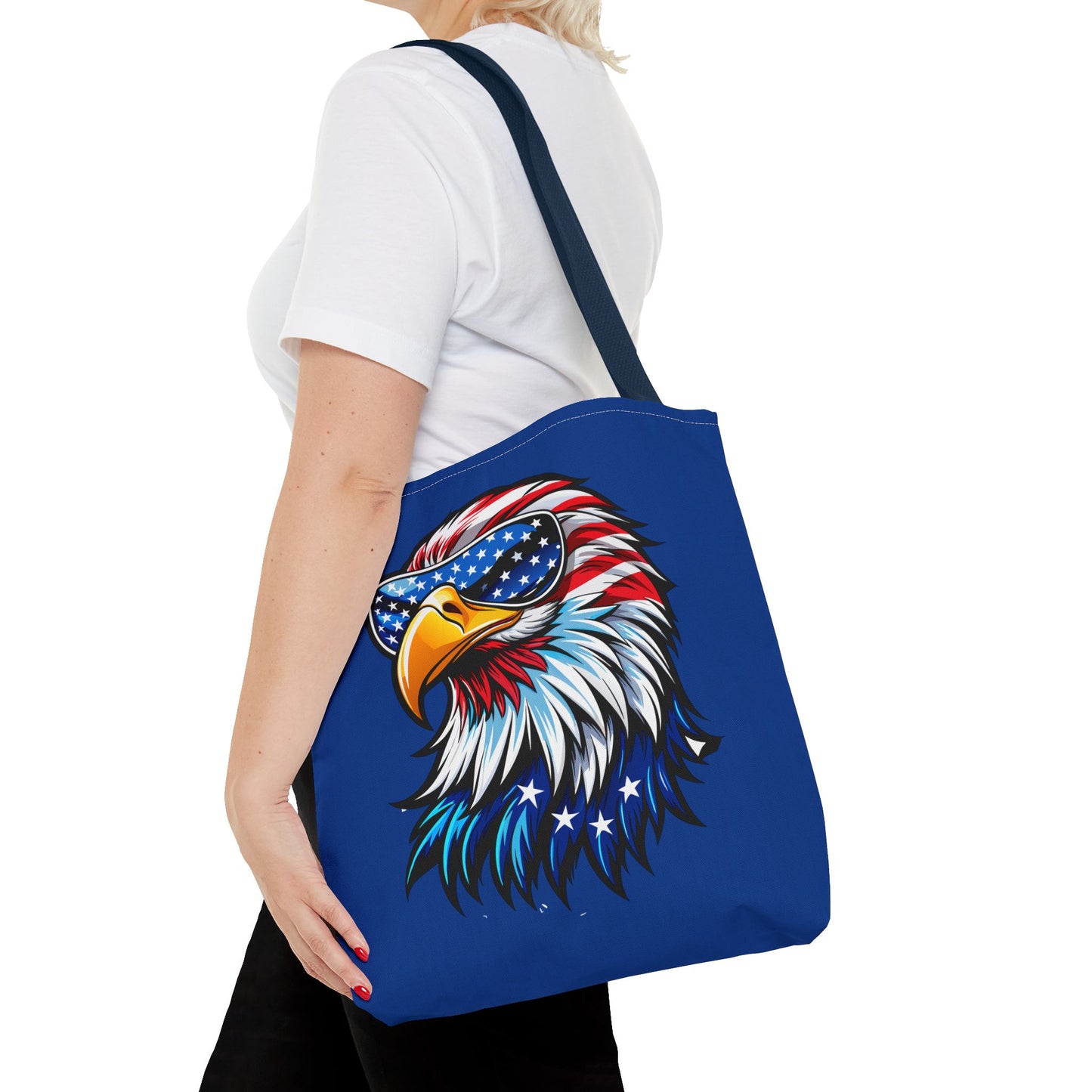 Princess Grace Patriotic Eagle Tote Bag Stylish American Flag Design for Independence Day & Everyday Use