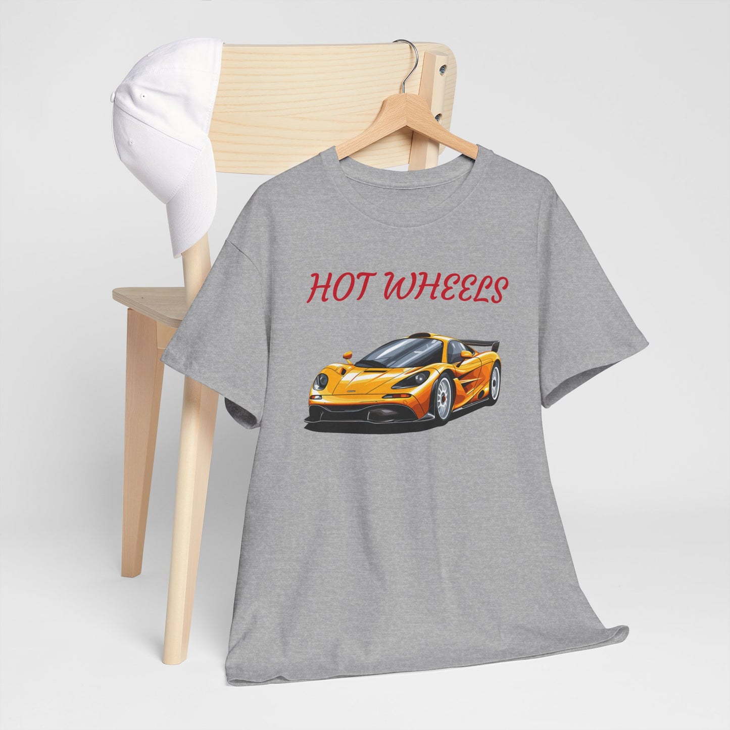 Princess Grace Hot Wheels Unisex Heavy Cotton Tee Cool Car Graphic T-Shirt for Enthusiasts