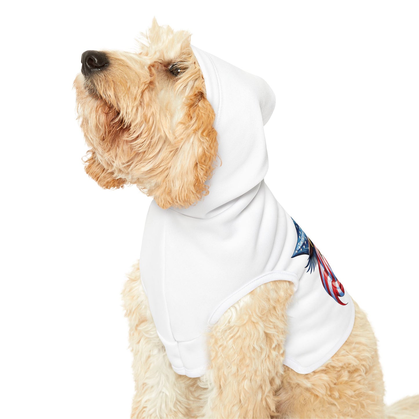 Princess Grace Patriotic Eagle Pet Hoodie Independence Day Must Have for Dog Lovers
