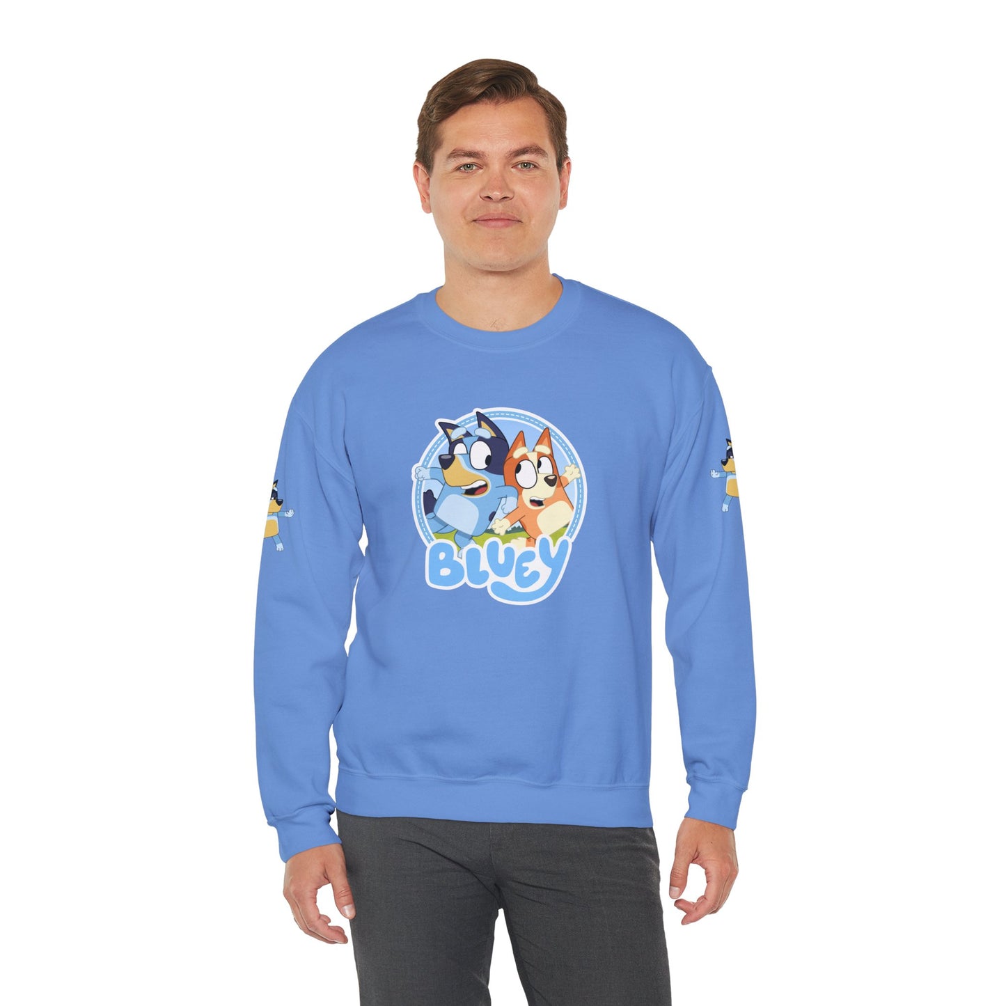 Princess Grace Bluey Friends Unisex Crewneck Sweatshirt Cozy Cartoon Apparel for Kids & Adults