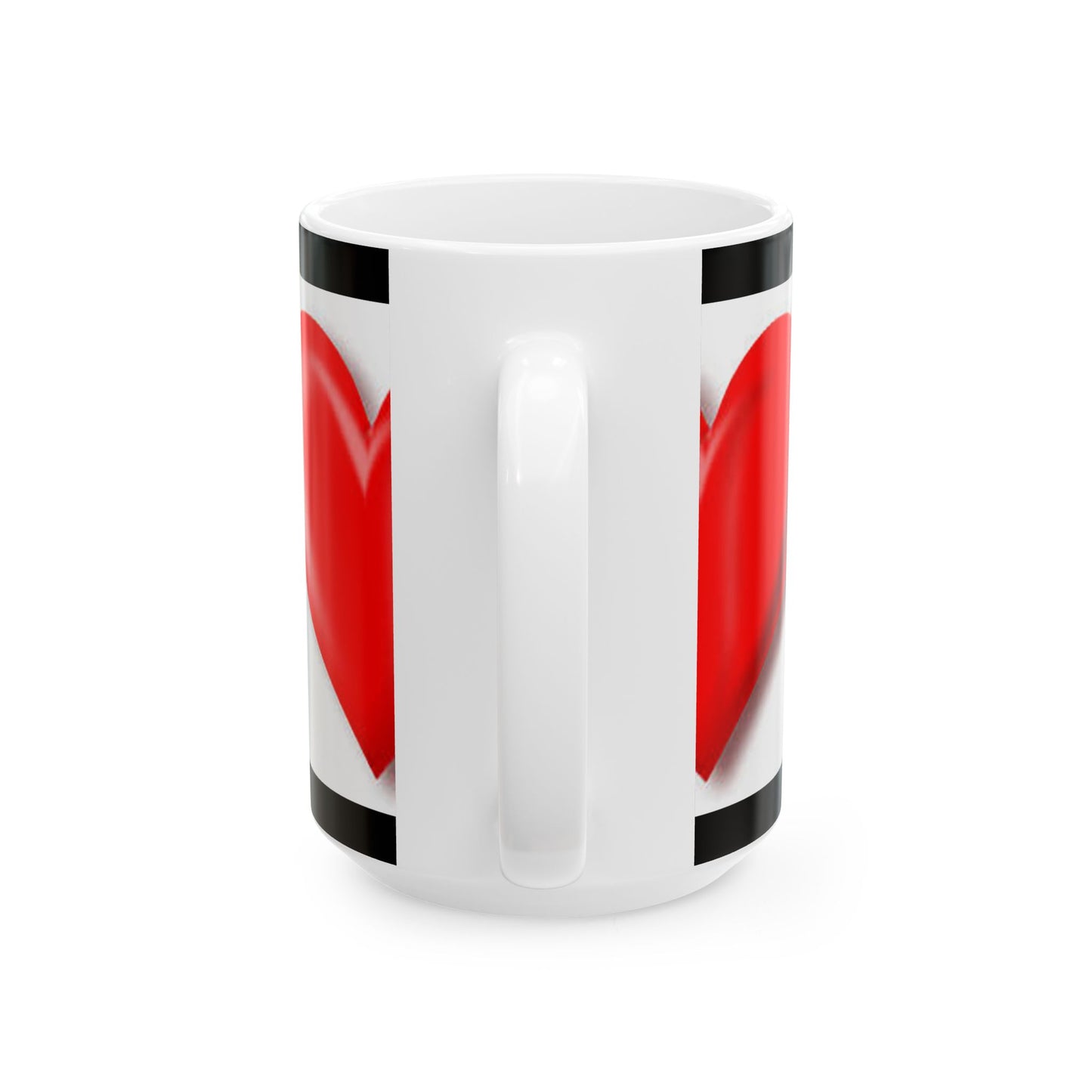 Princess Grace Heart Design Ceramic Mug Perfect Gift for Love & Romance