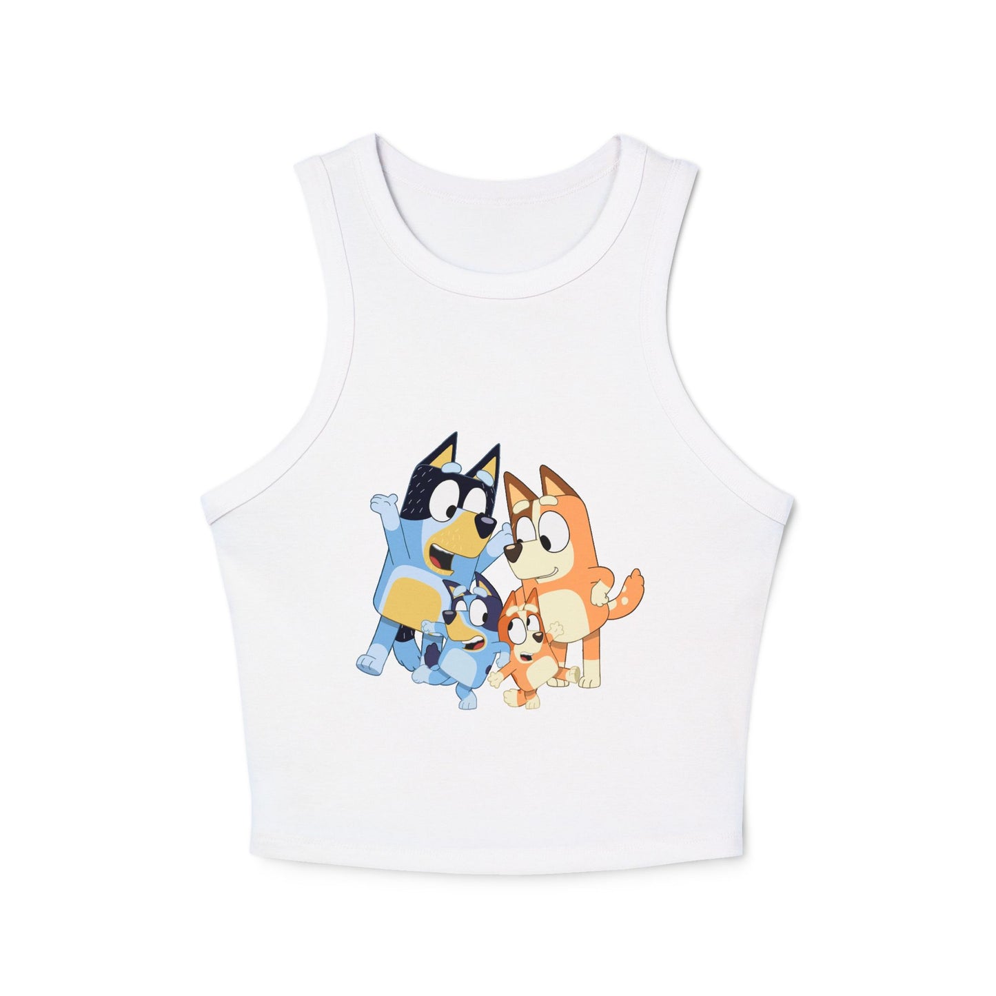 Princess Grace Cute Bluey Character Racer Tank Top