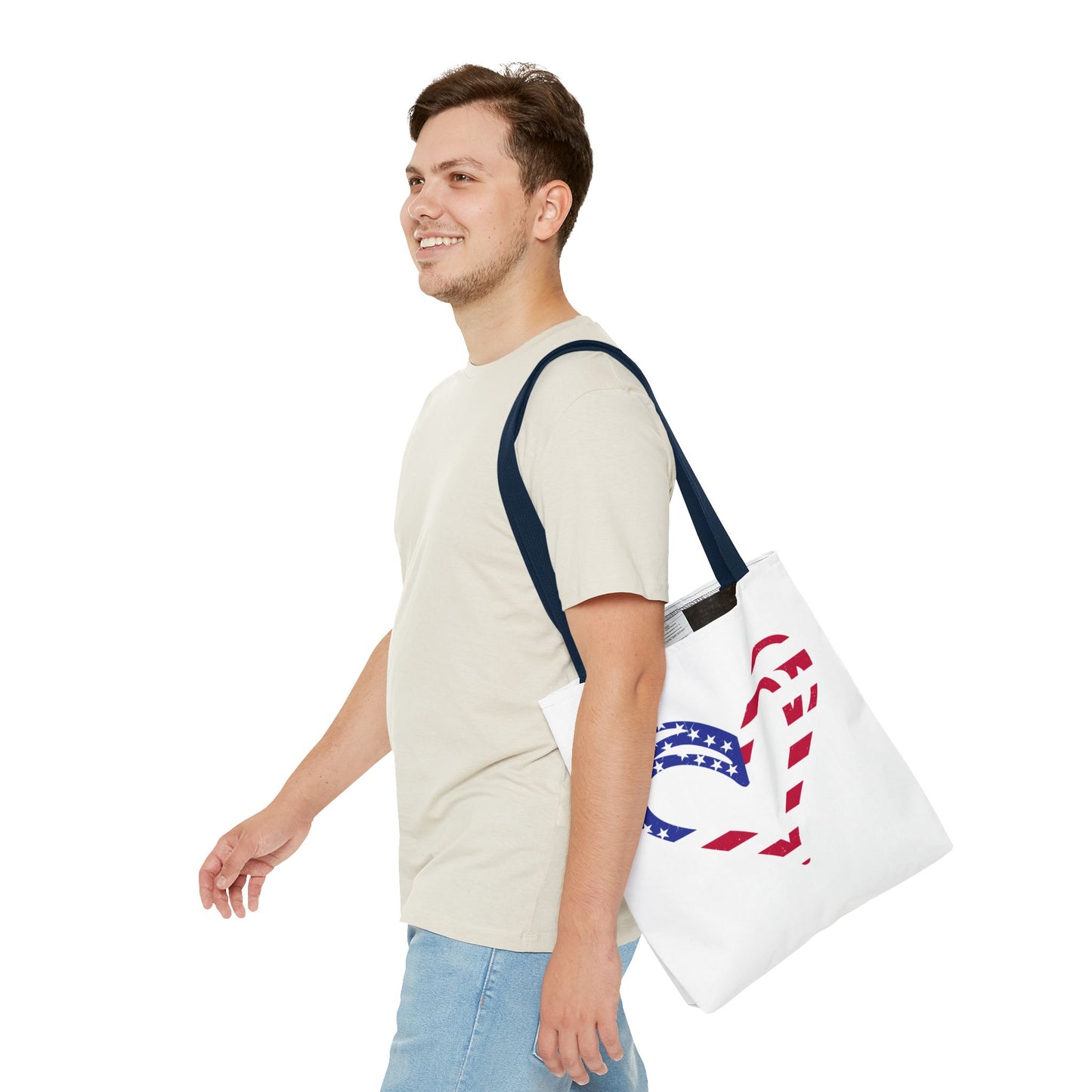 Princess Grace Patriotic Heart Tote Bag Ideal for Independence Day and Everyday Use