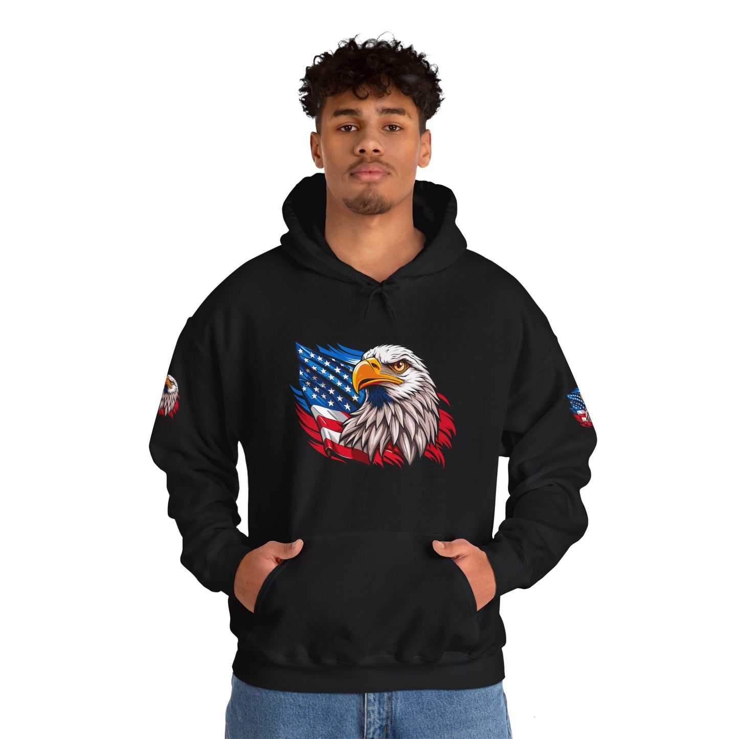 Princess Grace Patriotic Eagle Unisex Heavy Blend Hoodie
