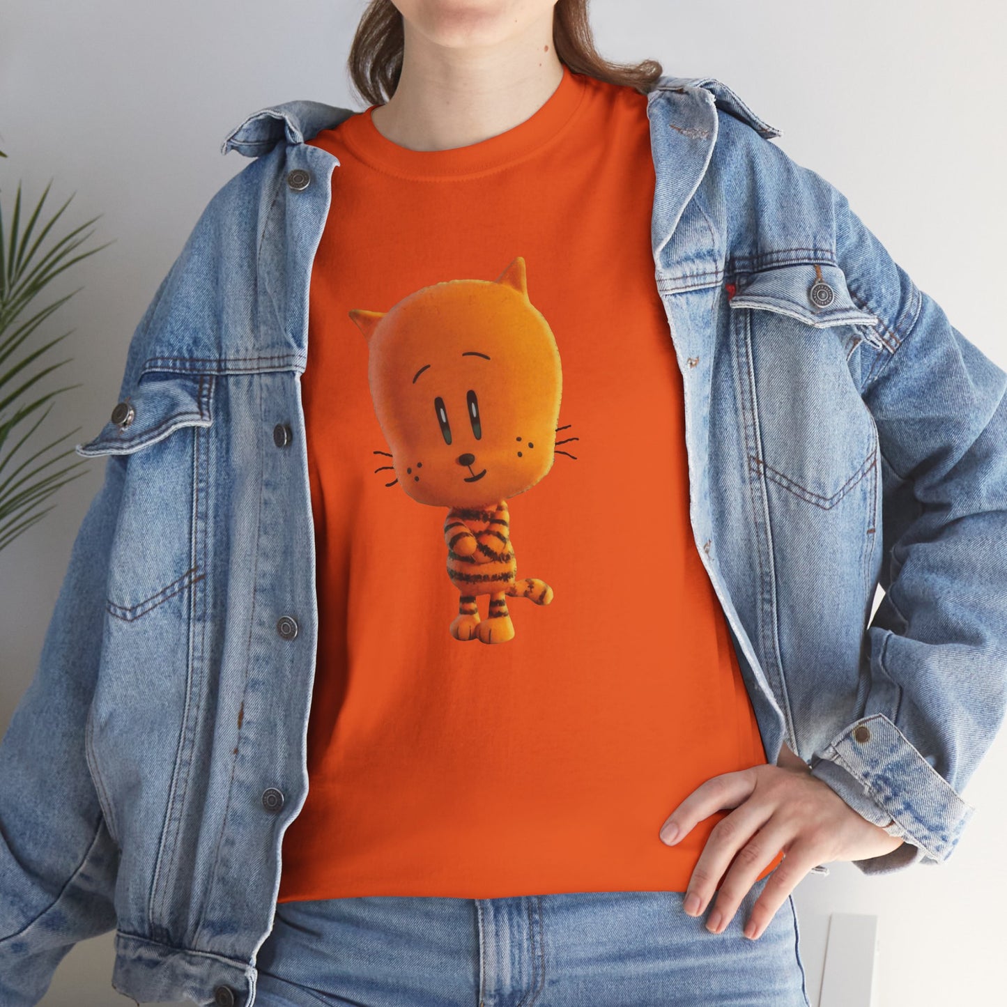 Princess Grace Funny Cartoon Cat Unisex Heavy Cotton Tee