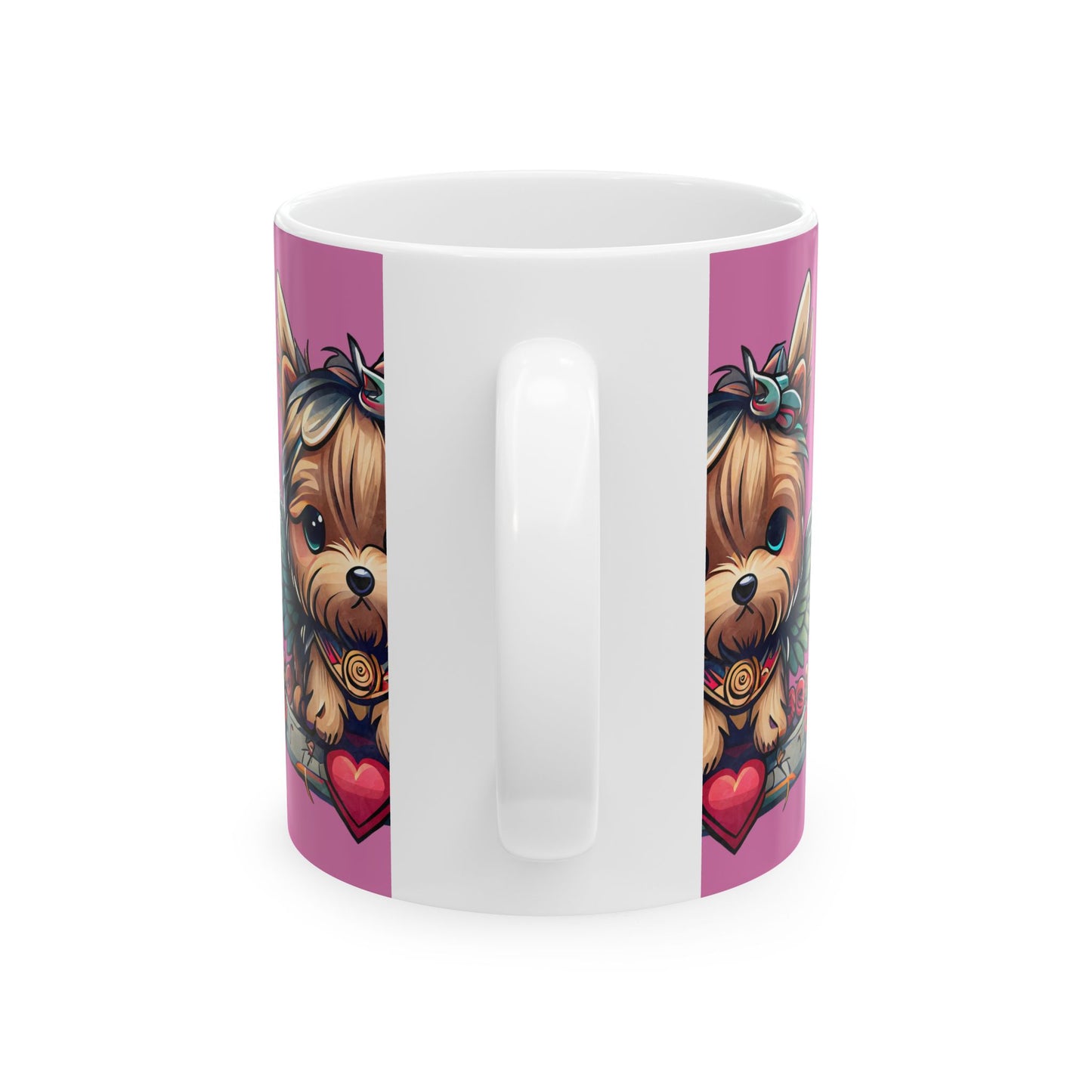 Princess Grace Cute Angelic Yorkie Ceramic Mug Perfect Gift for Pet Lovers