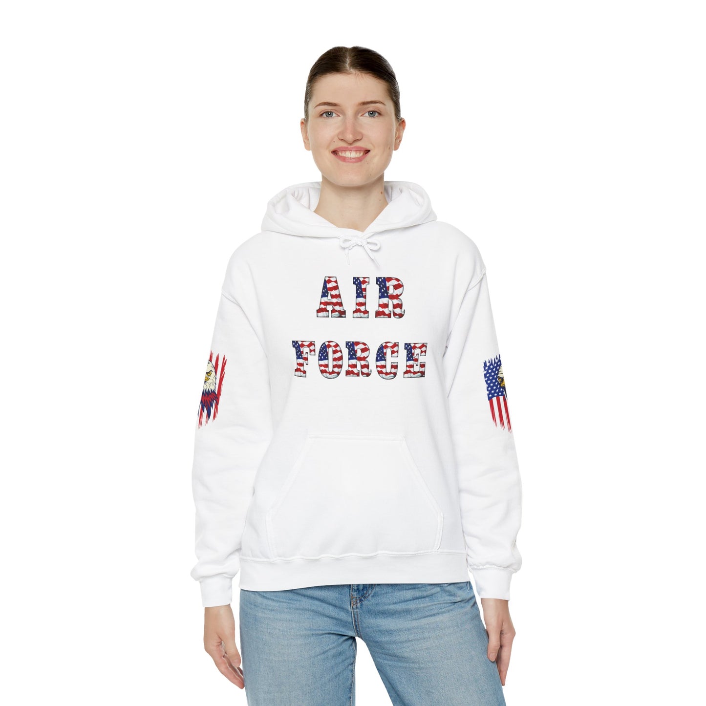 Princess Grace Unisex Air Force Hoodie with Eagle Design
