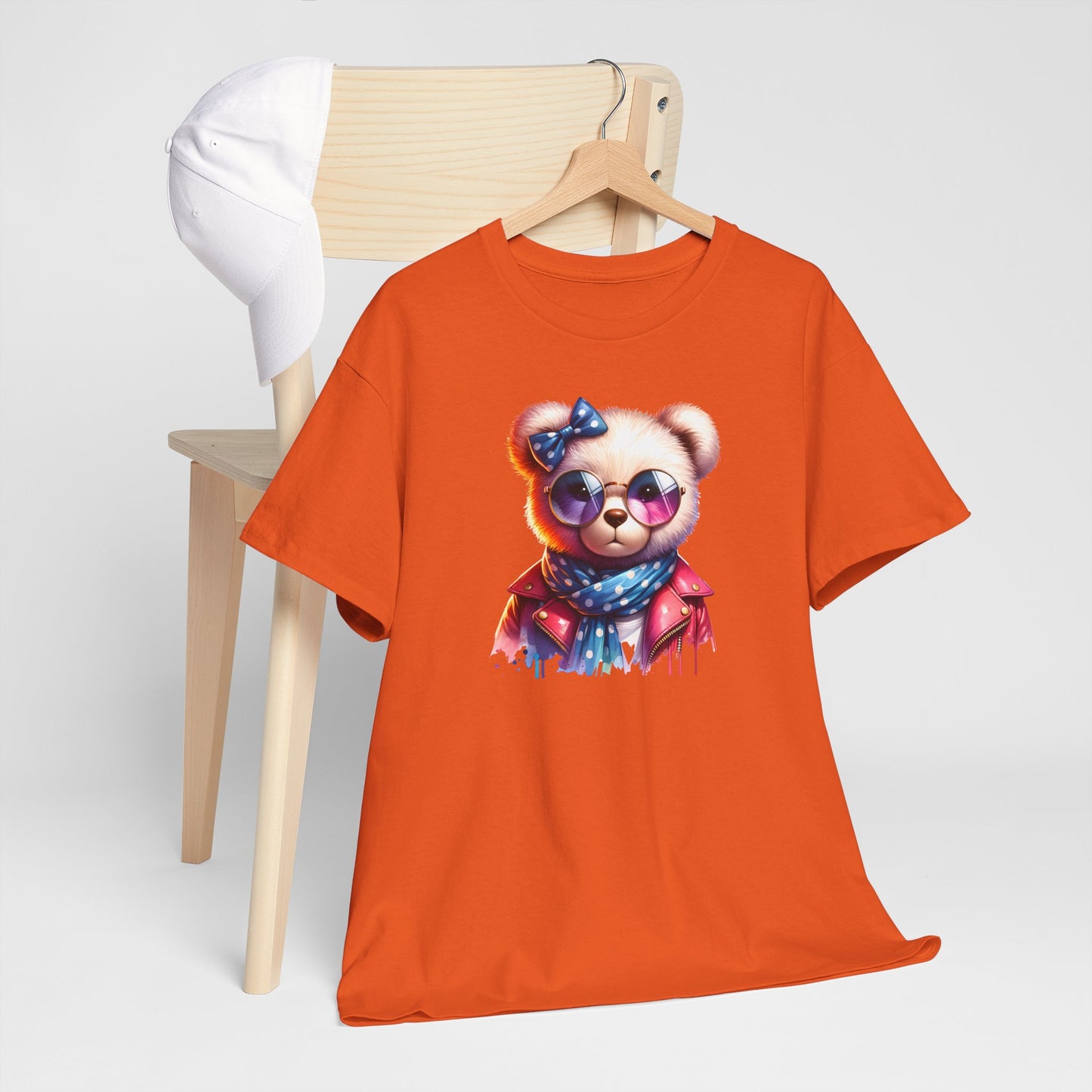 Princess Grace Cool Bear Graphic Unisex Heavy Cotton Tee Stylish & Fun for All