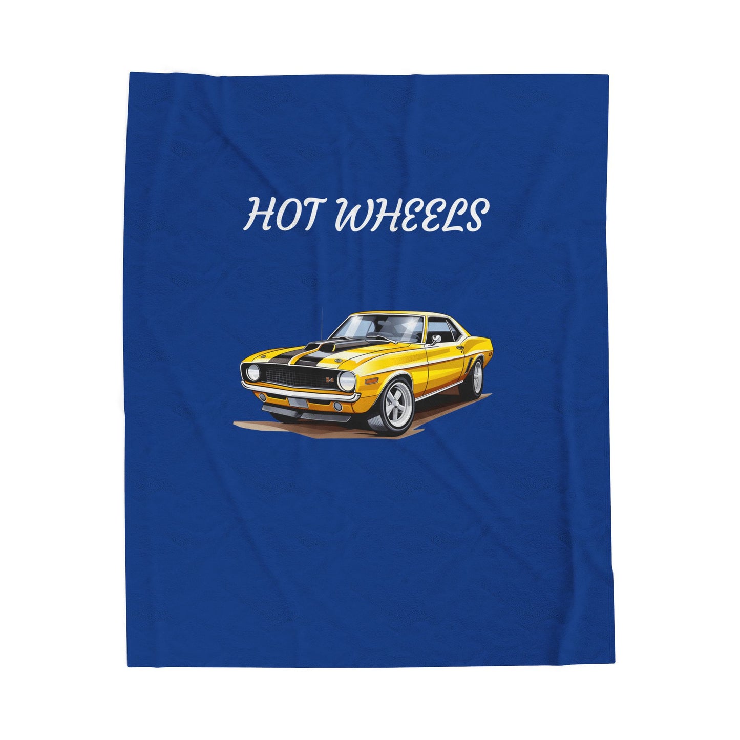 Princess Grace Hot Wheels Velveteen Plush Blanket Cozy Car Themed Throw for Auto Enthusiasts