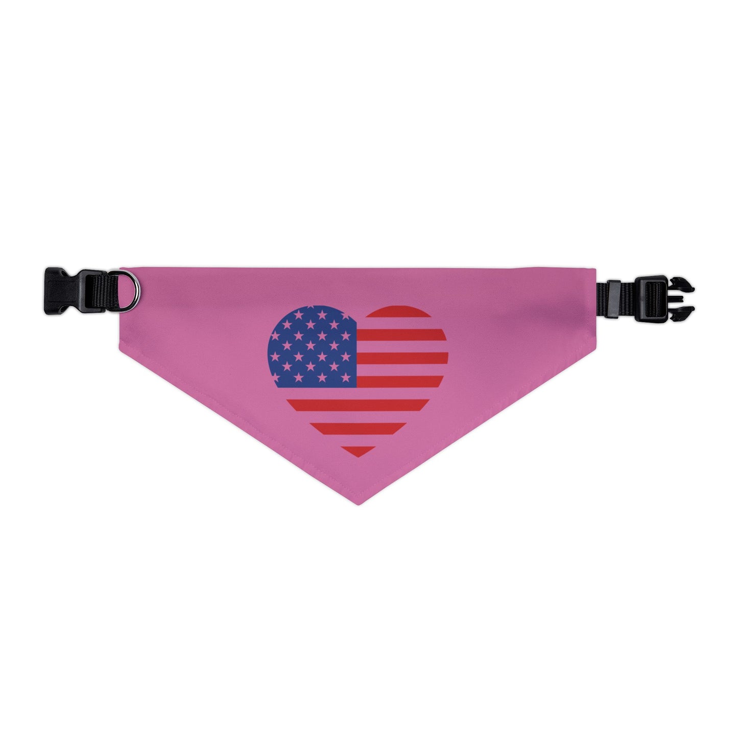 Princess Grace Patriotic Pet Bandana Collar Heart Design for Dogs