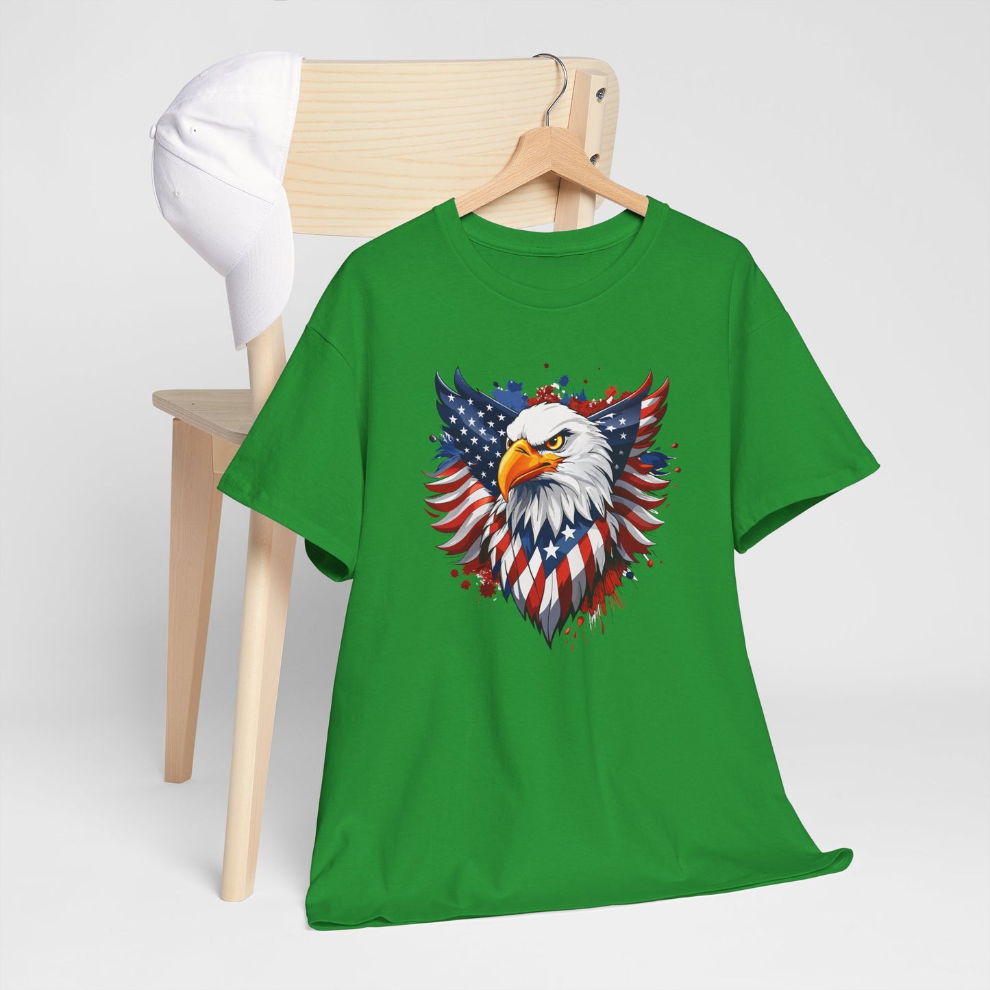 Princess Grace Patriotic Eagle Graphic Tee Unisex Heavy Cotton T-Shirt