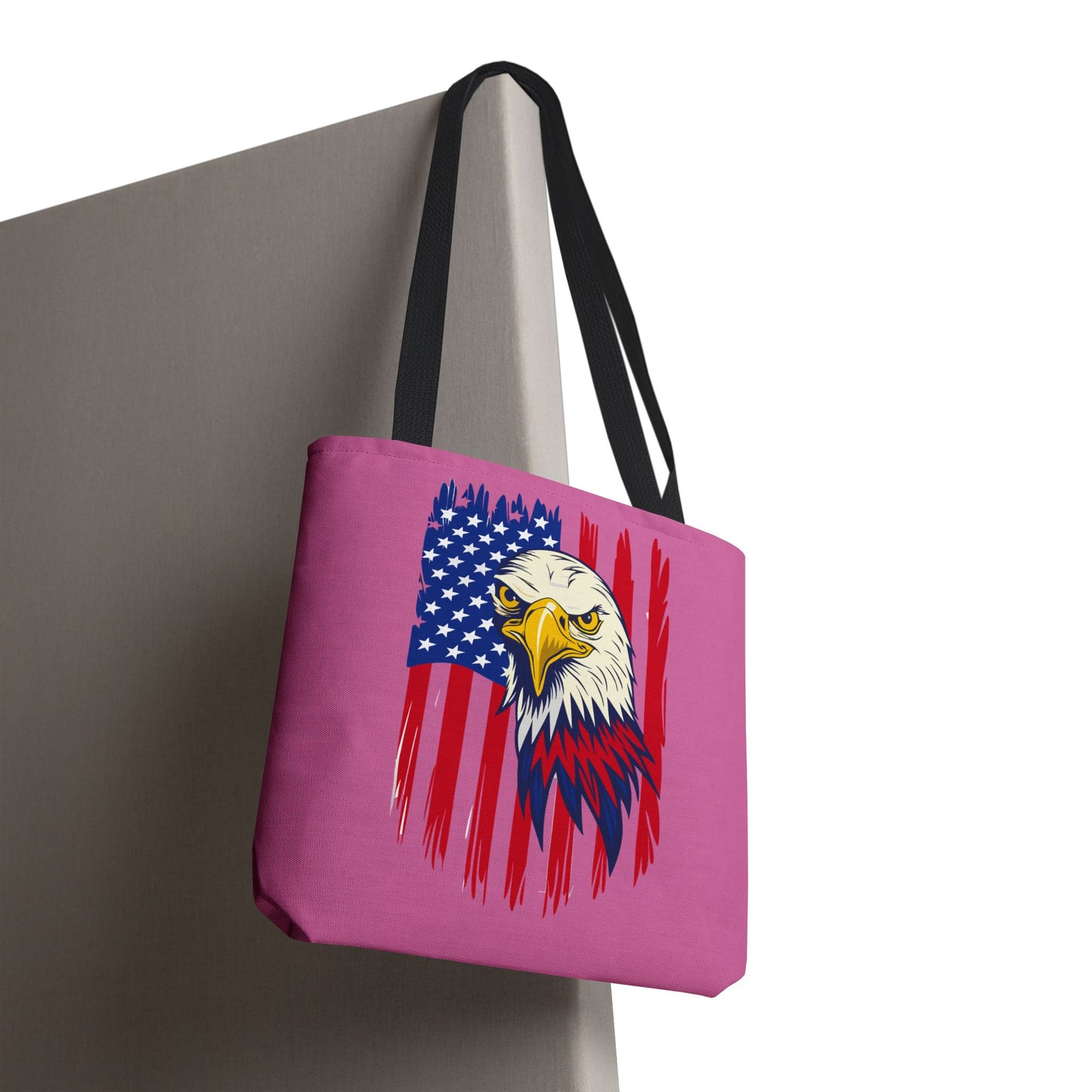 Princess Grace Patriotic Eagle Tote Bag Bold American Flag Design