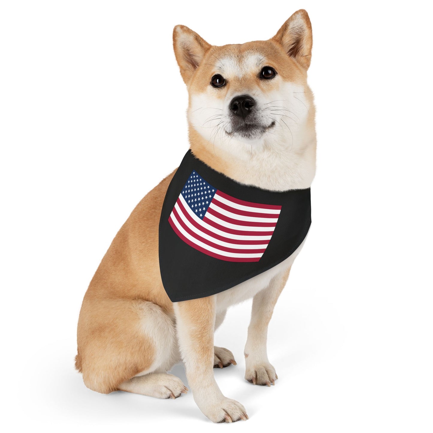 Princess Grace USA Flag Pet Bandana Collar Perfect for Patriotic Celebrations and Everyday Style