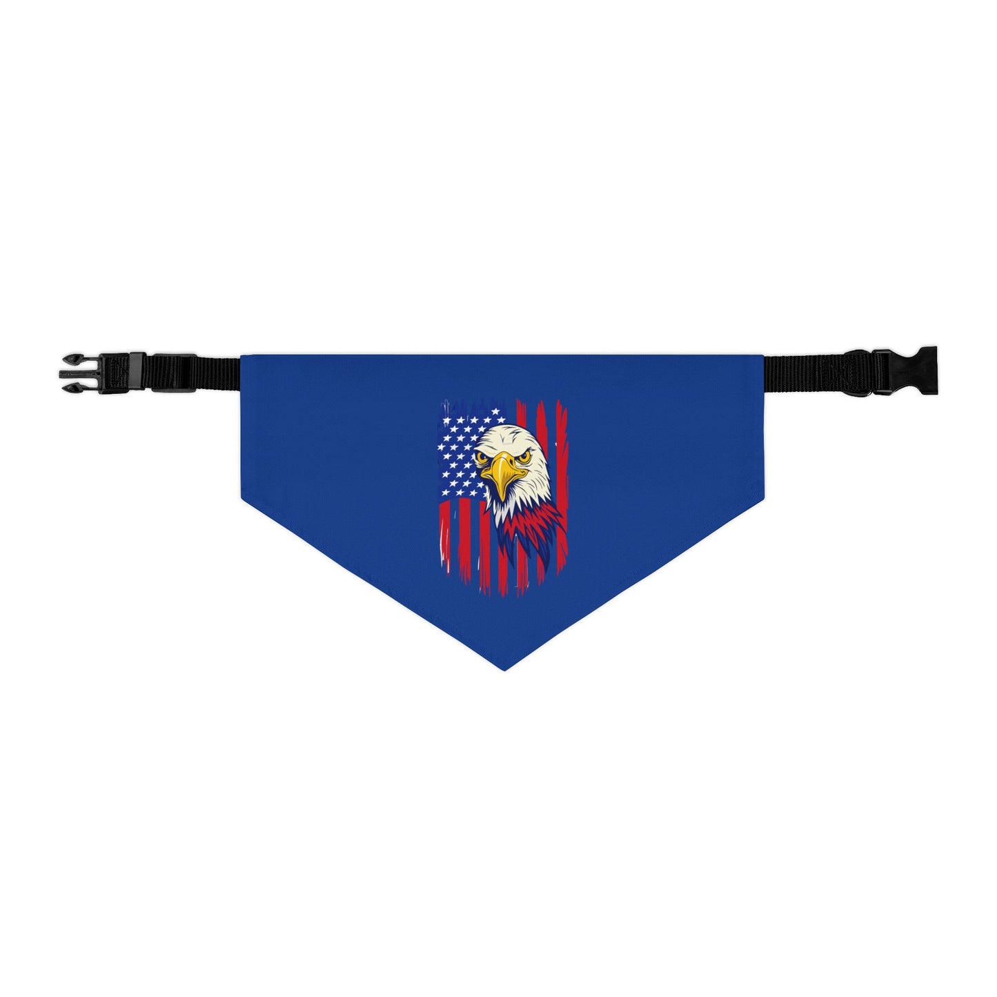 Princess Grace Patriotic Eagle Pet Bandana Collar American Flag Design for Dogs