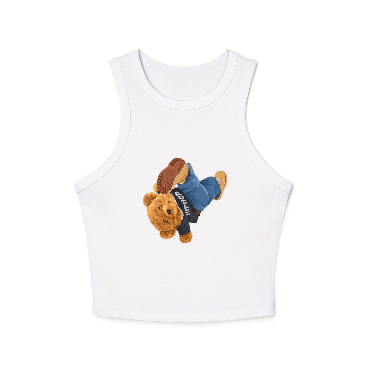 Princess Grace Cute Teddy Bear Racer Tank Top for Women