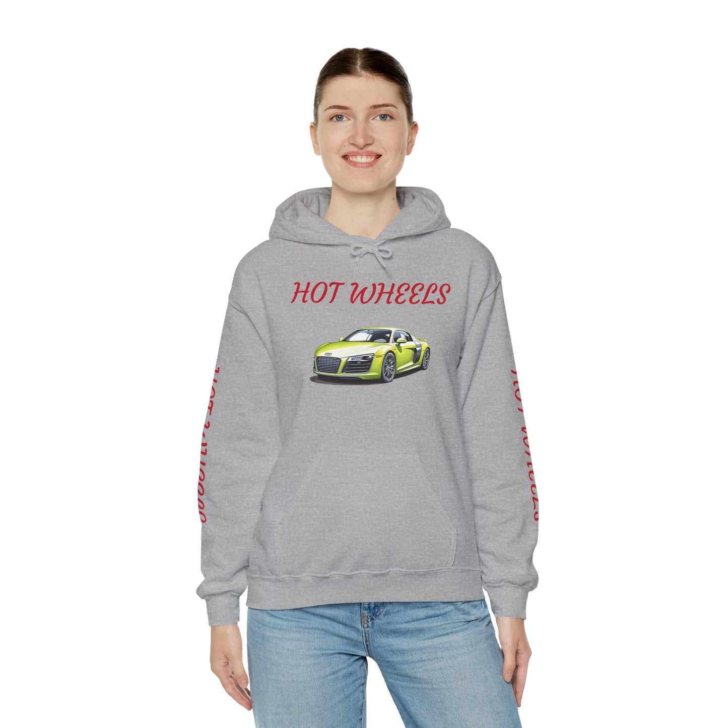 Princess Grace Hot Wheels Unisex Hooded Sweatshirt Cool Car Design for Auto Enthusiasts