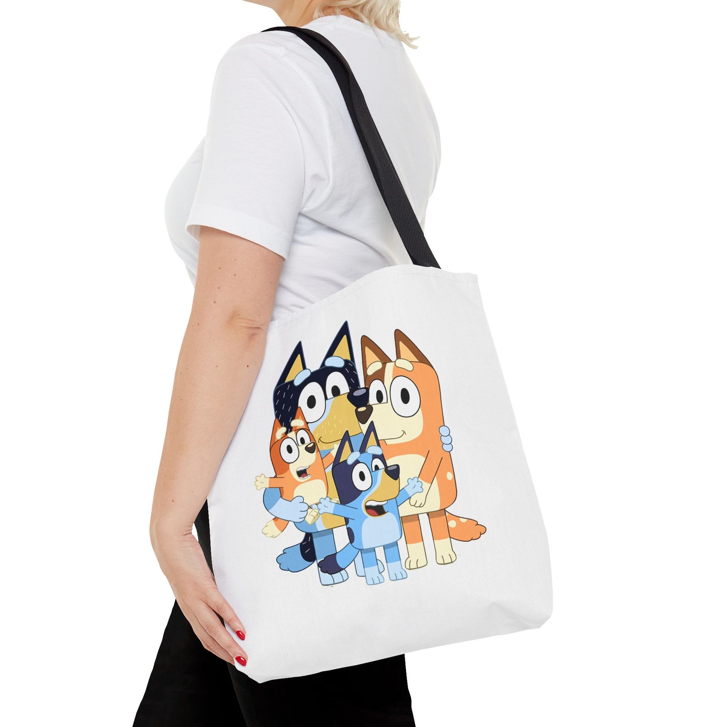 Princess Grace Bluey Family Tote Bag Cute and Fun for Kids and Parents