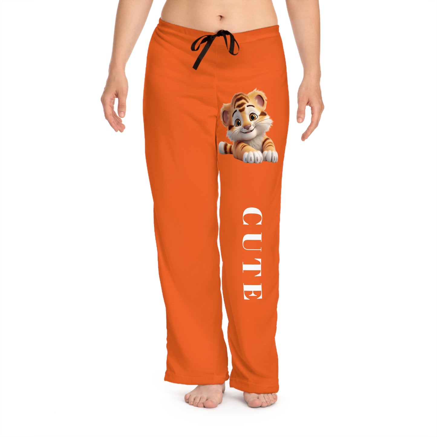 Princess Grace Cute Tiger Women's Pajama Pants Cozy & Stylish Sleepwear