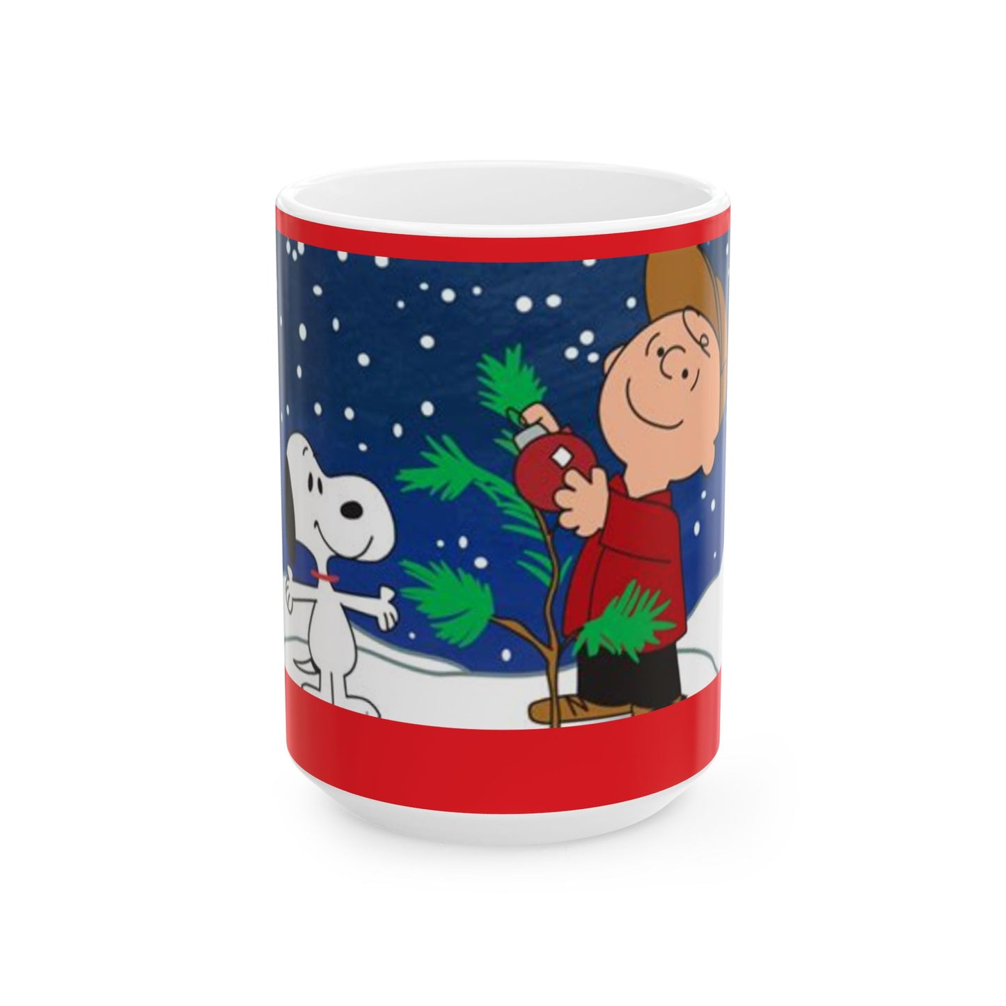 Princess Grace Whimsical Charlie Brown Christmas Ceramic Mug 11oz 15oz