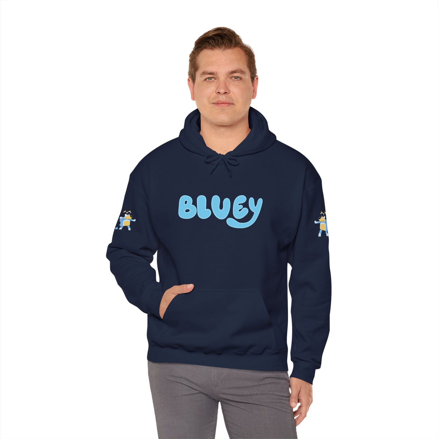 Princess Grace Bluey Unisex Hooded Sweatshirt Cozy Cartoon Style for Kids & Adults