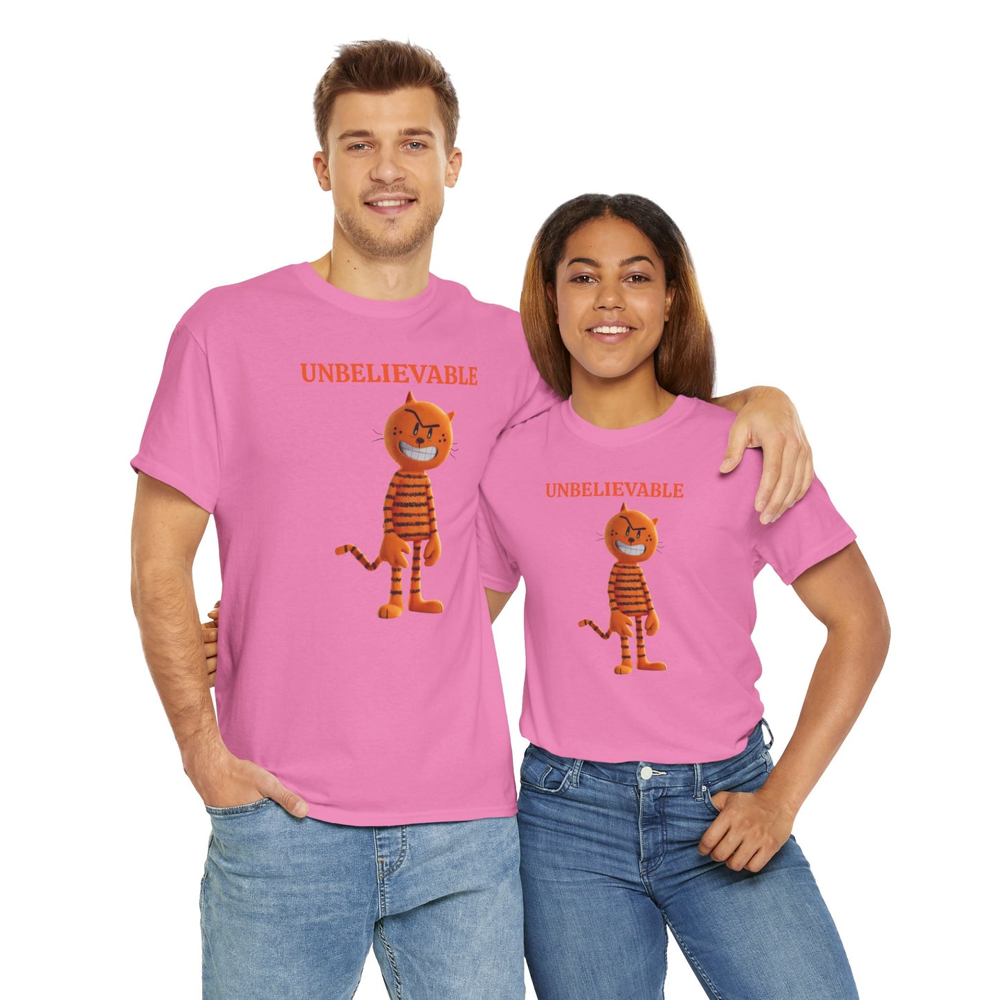 Princess Grace Unbelievable Cat Graphic Unisex Heavy Cotton Tee