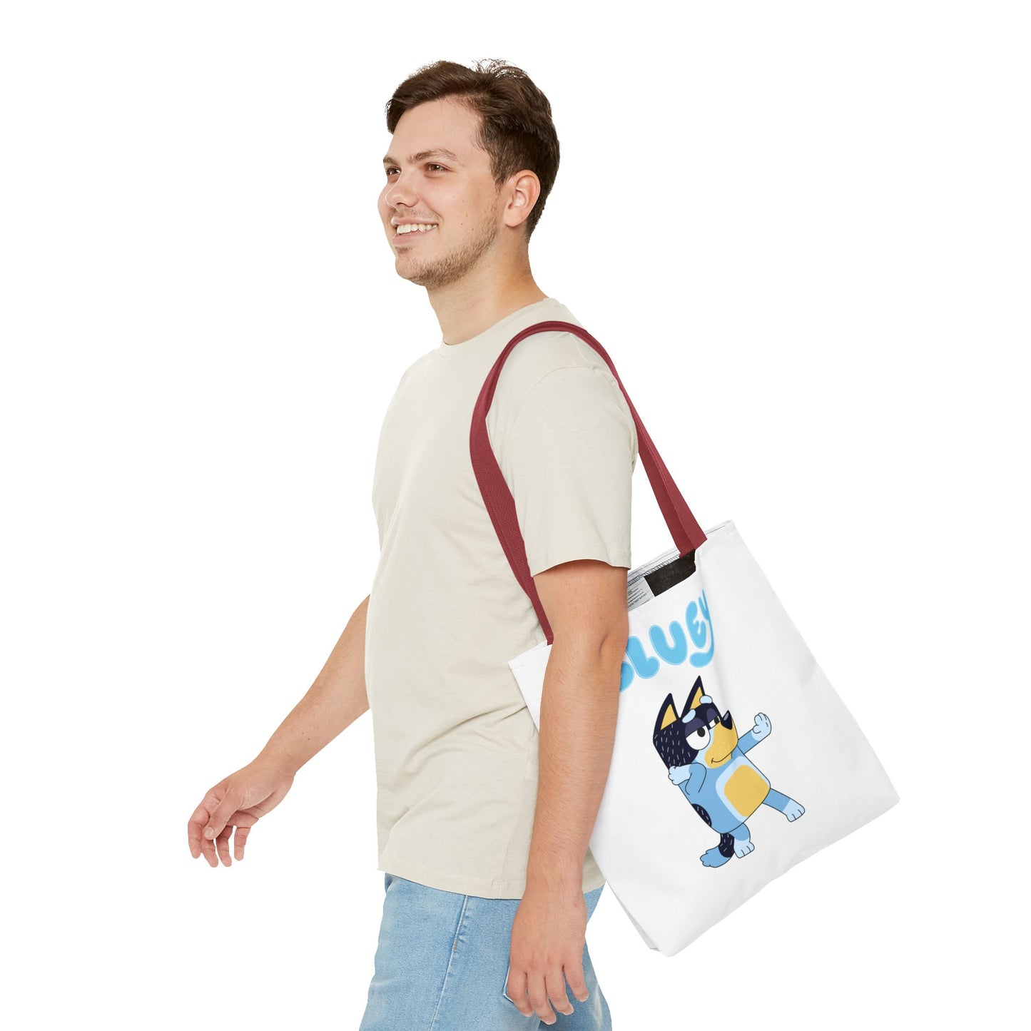 Princess Grace Cute Bluey Cartoon Tote Bag Perfect for Kids & Parents