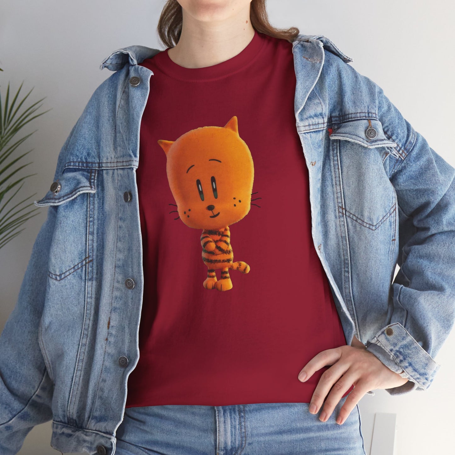 Princess Grace Funny Cartoon Cat Unisex Heavy Cotton Tee