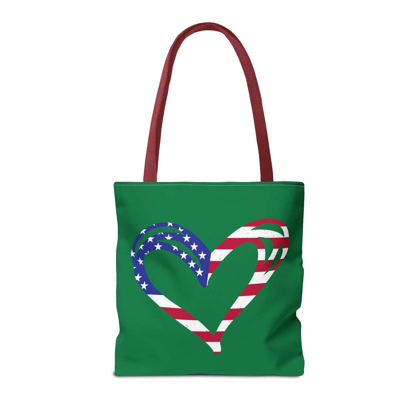 Princess Grace Patriotic Heart Tote Bag Perfect for Independence Day and Everyday Use