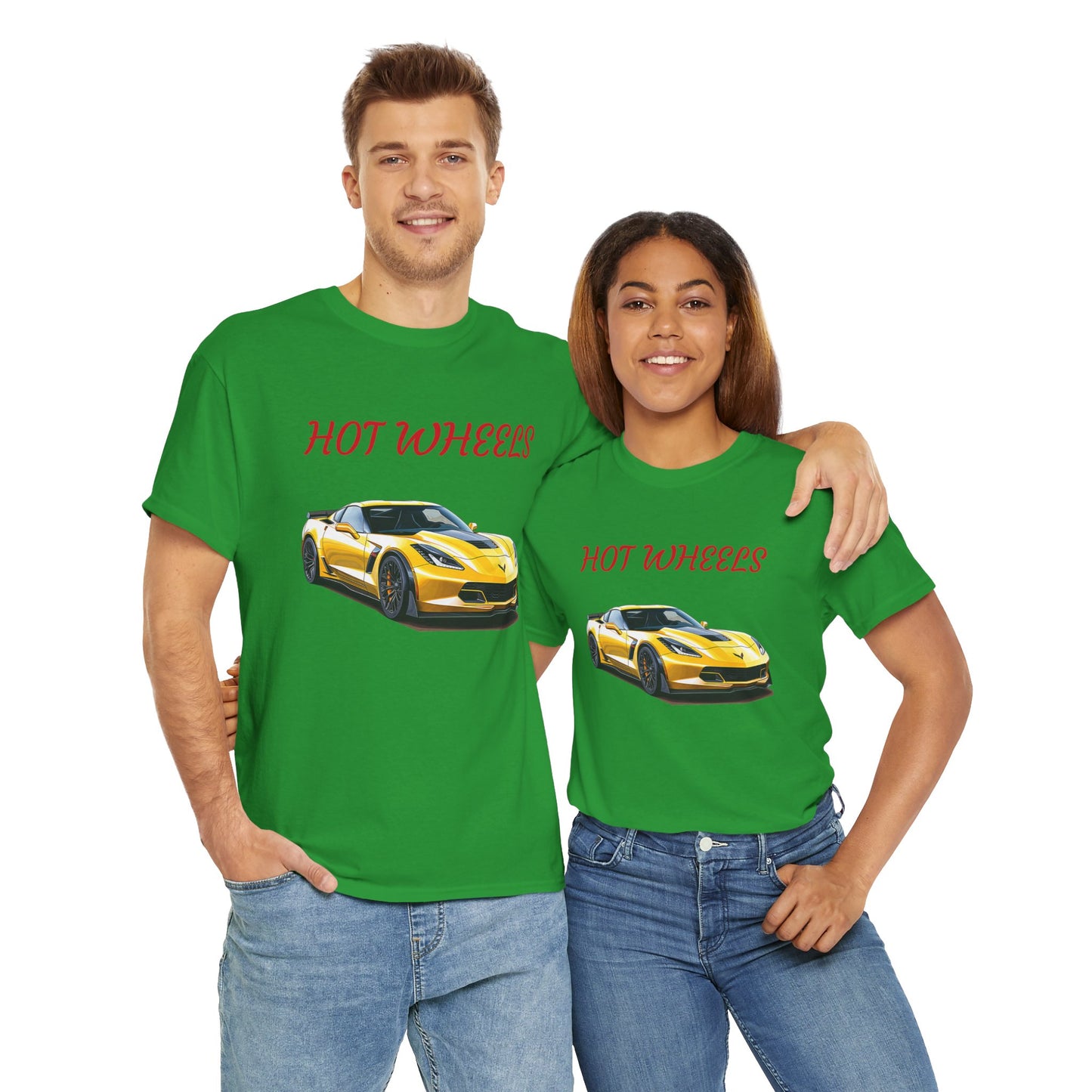 Princess Grace Hot Wheels Unisex Heavy Cotton Tee Sports Car Graphic T-Shirt