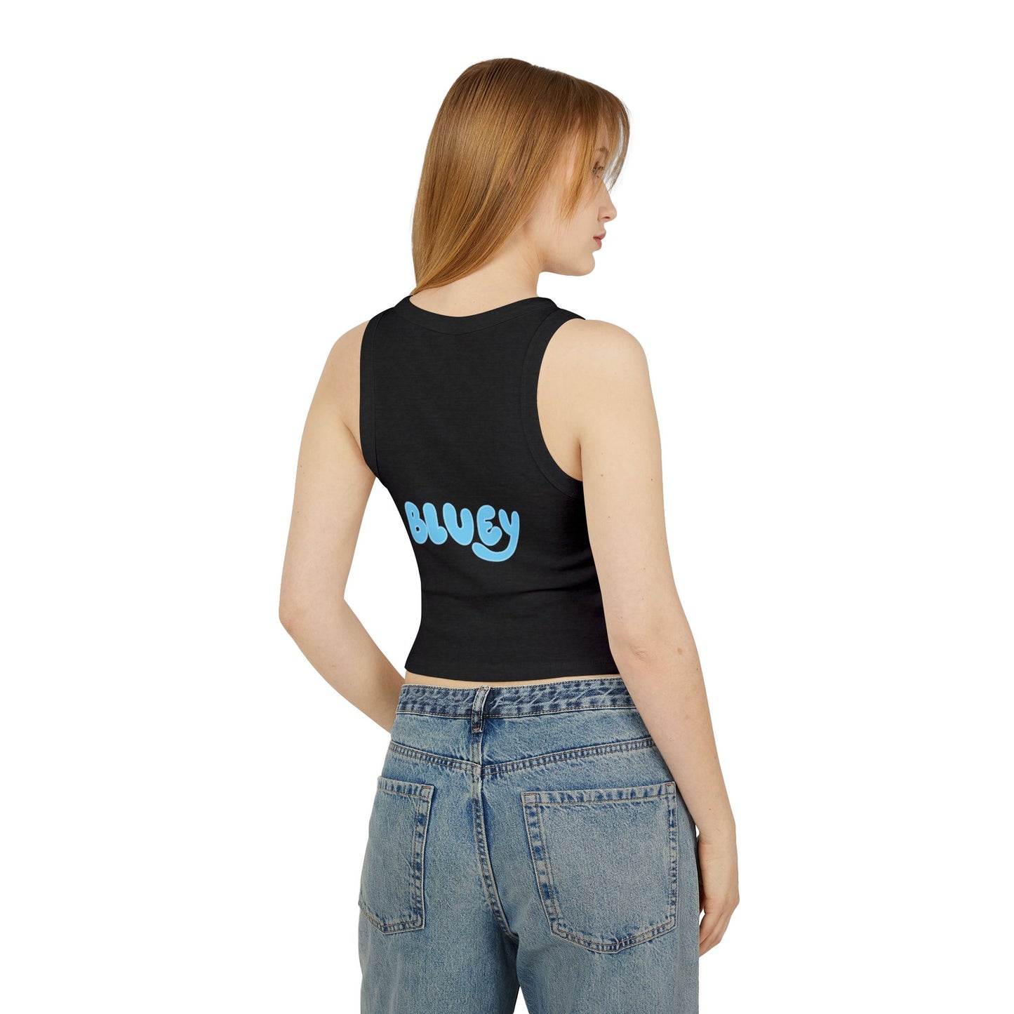 Princess Grace Cute Bluey Character Racer Tank Top