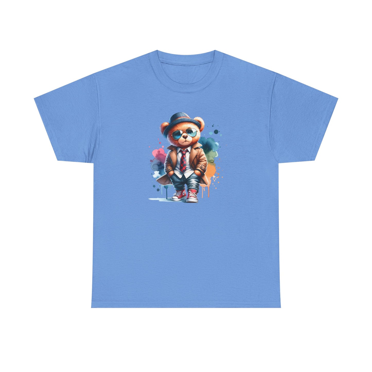 Princess Grace Stylish Bear Illustration Unisex Heavy Cotton Tee Trendy and Fun T-Shirt