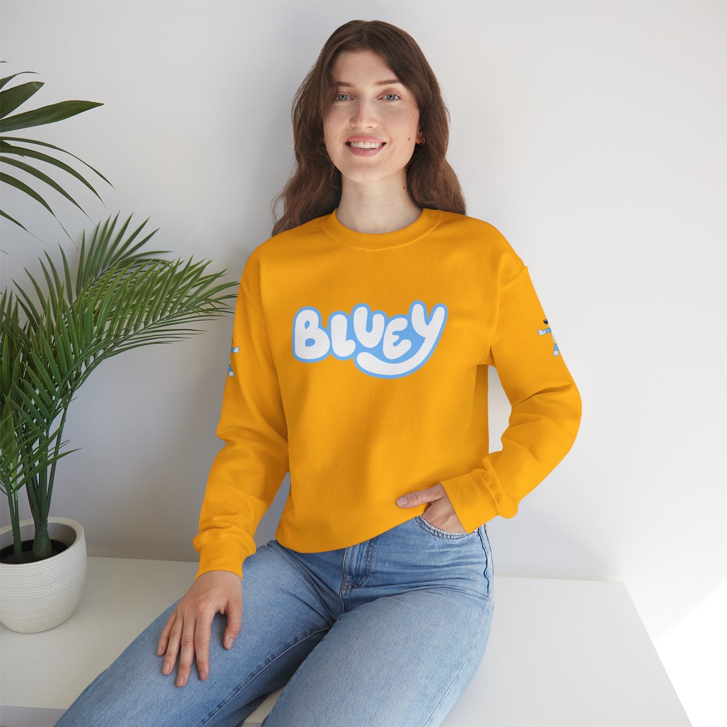 Princess Grace Bluey Crewneck Sweatshirt Cozy Unisex Pullover for Kids & Adults