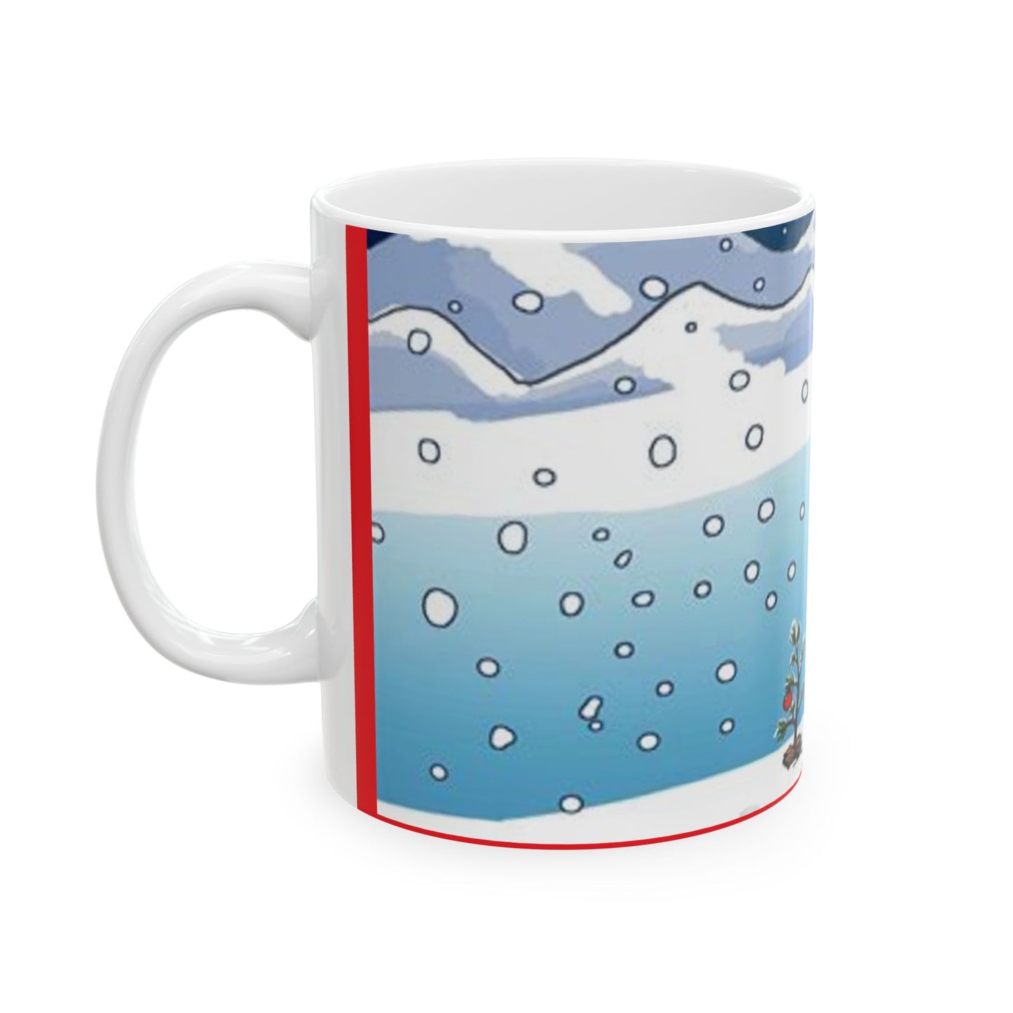 Princess Grace Winter Wonderland Ceramic Mug Cozy Hot Beverage Cup for Holiday Cheer