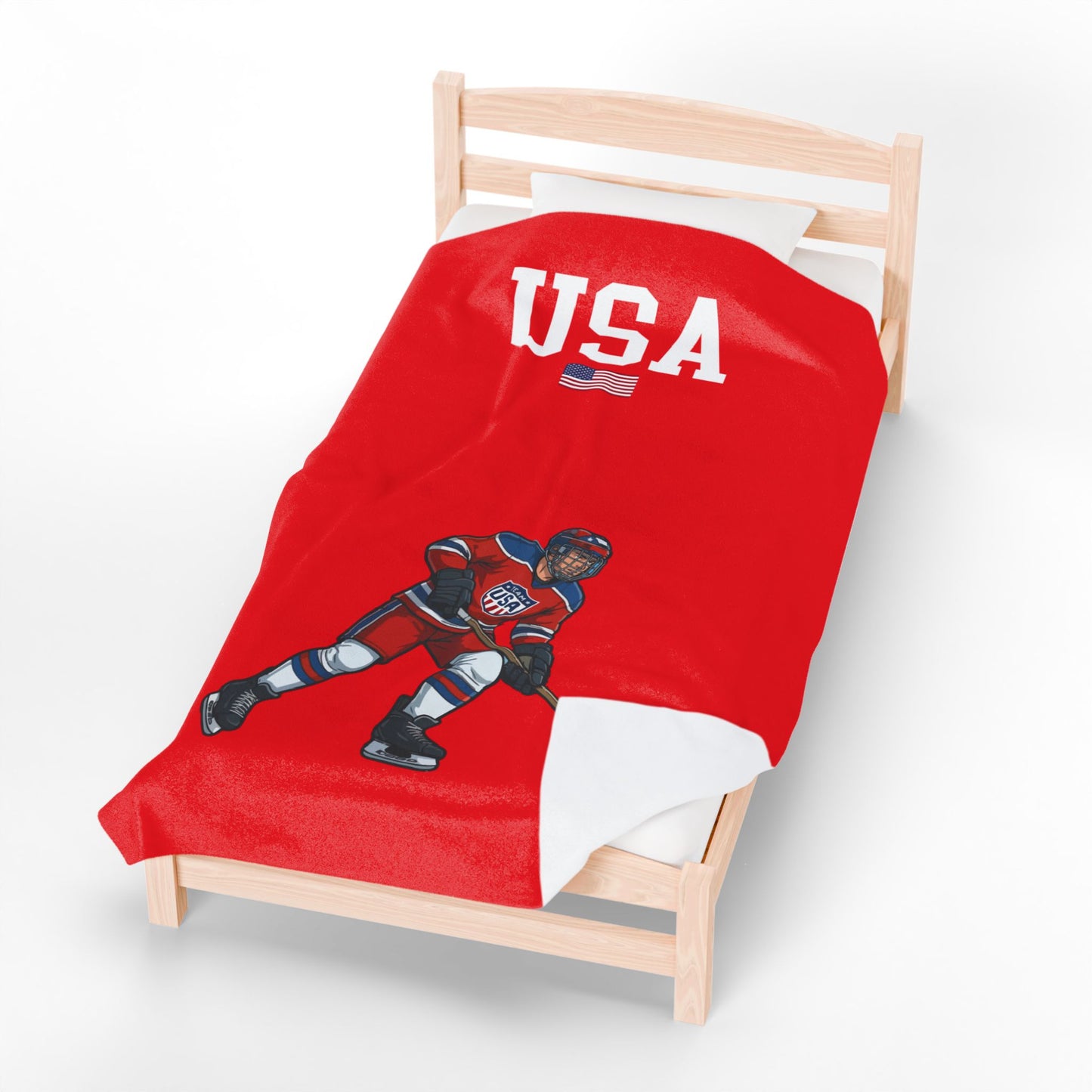 Princess Grace TEAM USA Velveteen Plush Blanket